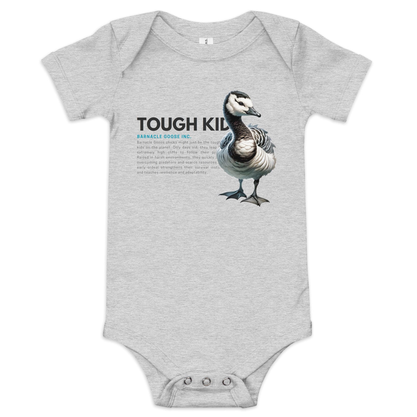 Baby Short Sleeve Bodysuit | Barnacle Goose - TOUGH KID
