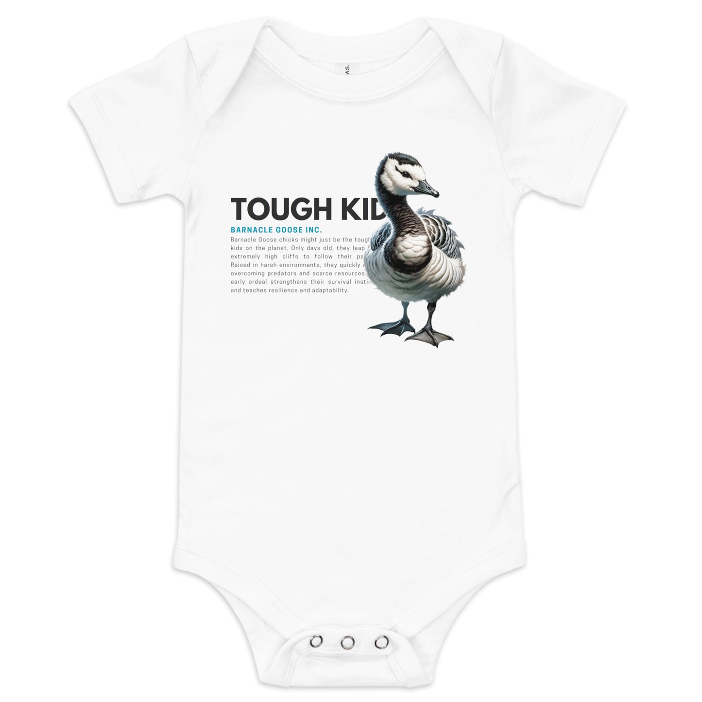 Baby Short Sleeve Bodysuit | Barnacle Goose - TOUGH KID