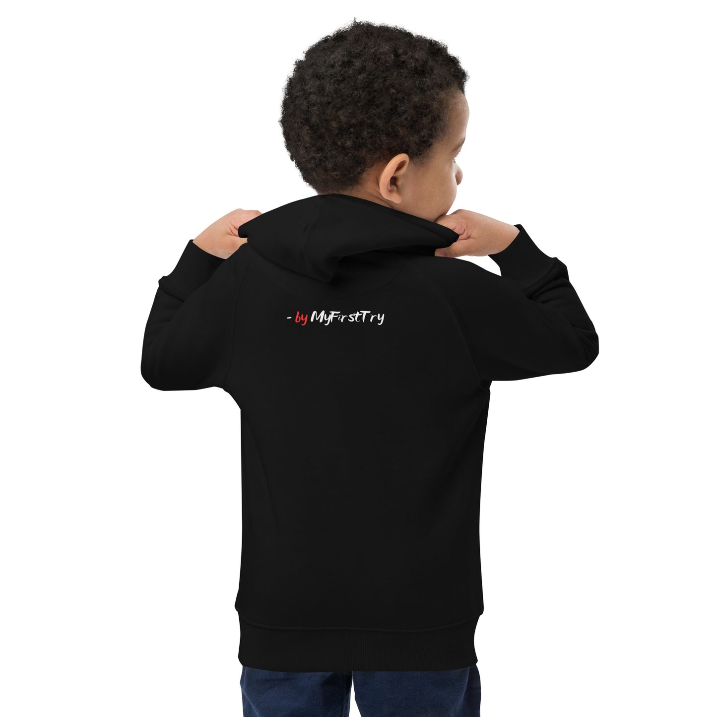 Kids Eco Hoodie | White Lion - Virtuous Beast