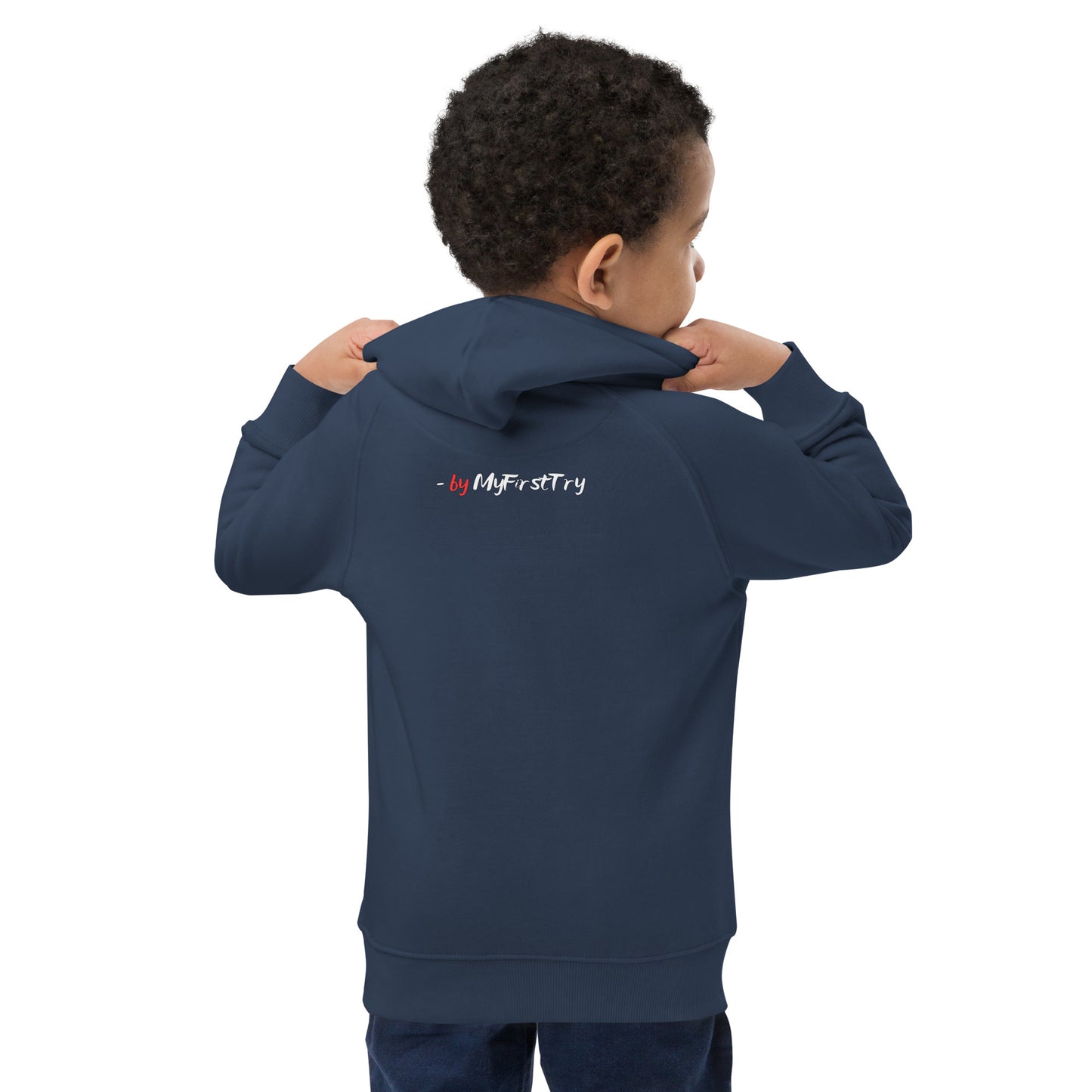 Kids Eco Hoodie | White Lion - Virtuous Beast