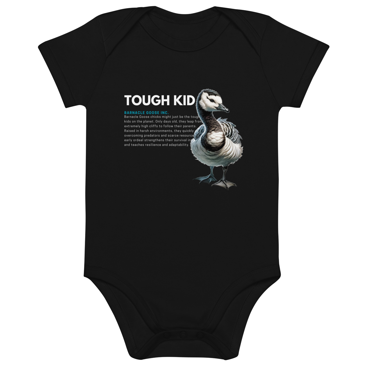Organic Cotton Baby Bodysuit | Barnacle Goose - TOUGH KID