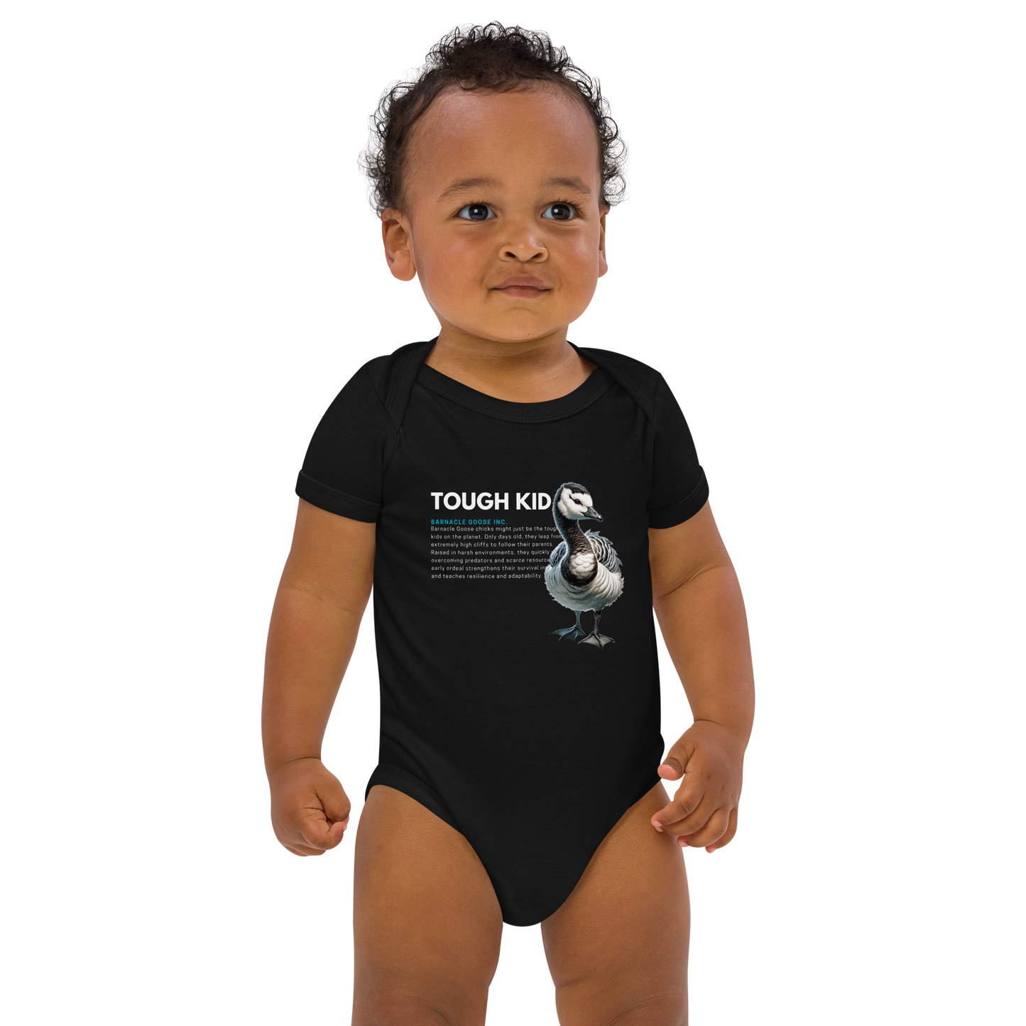 Organic Cotton Baby Bodysuit | Barnacle Goose - TOUGH KID