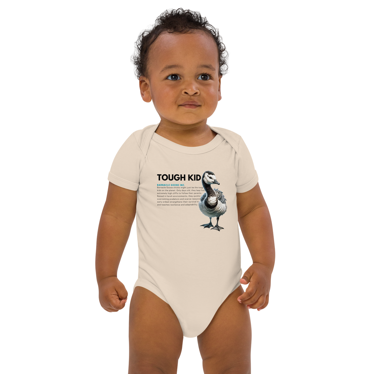 Organic Cotton Baby Bodysuit | Barnacle Goose - TOUGH KID