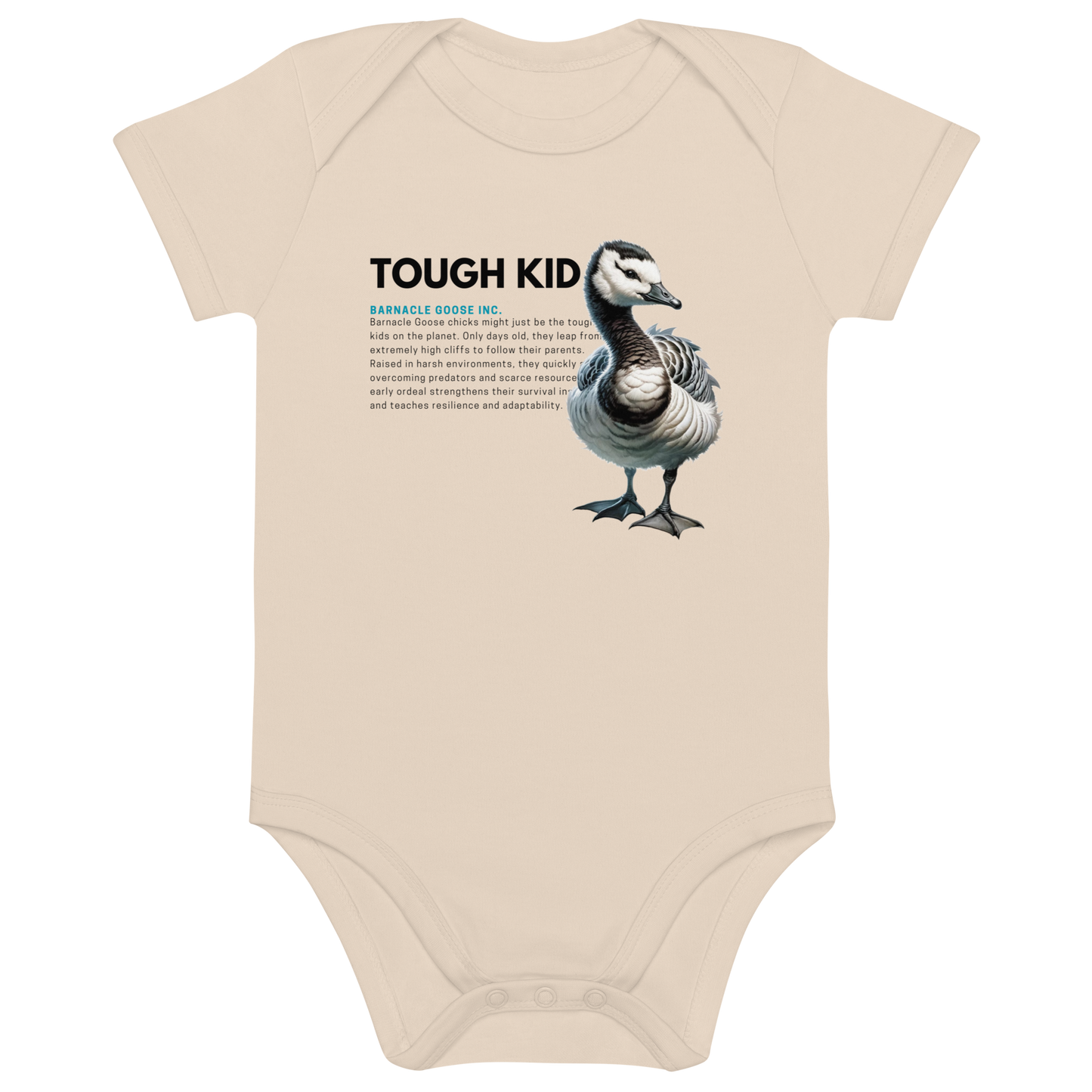 Organic Cotton Baby Bodysuit | Barnacle Goose - TOUGH KID