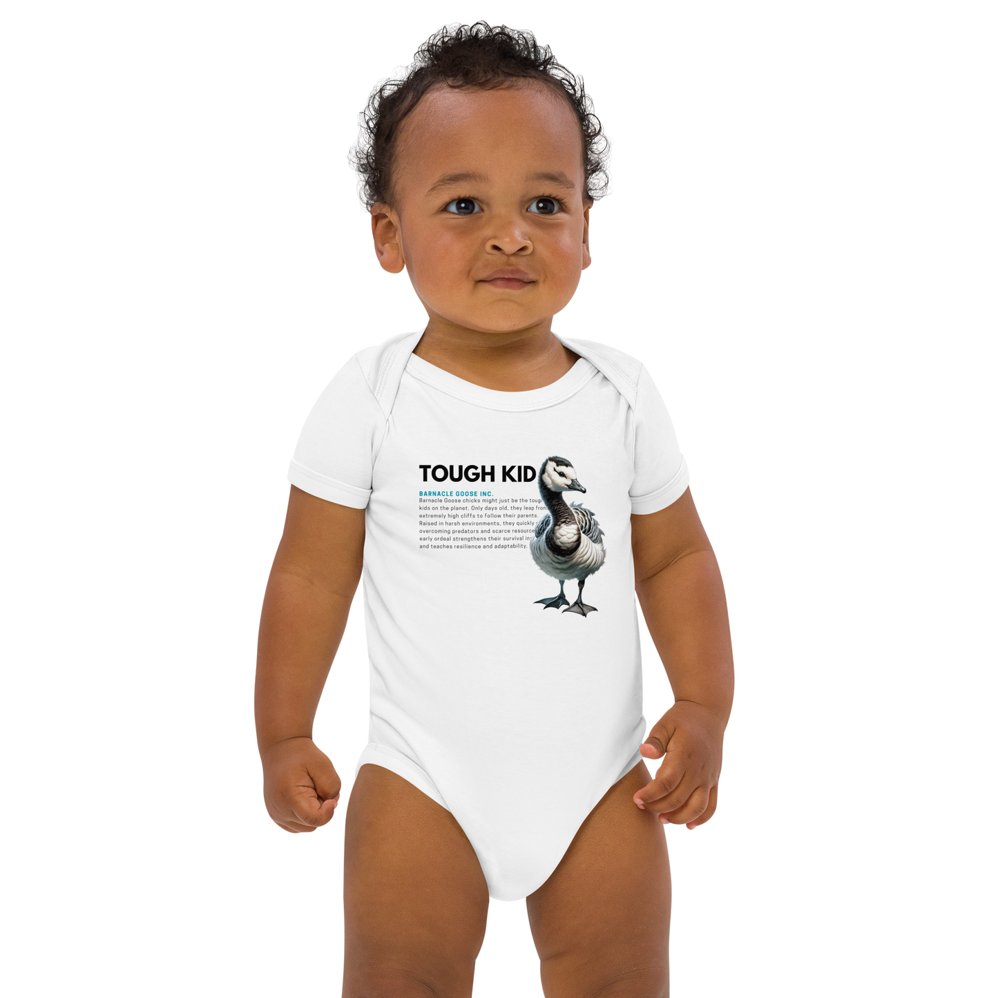 Organic Cotton Baby Bodysuit | Barnacle Goose - TOUGH KID