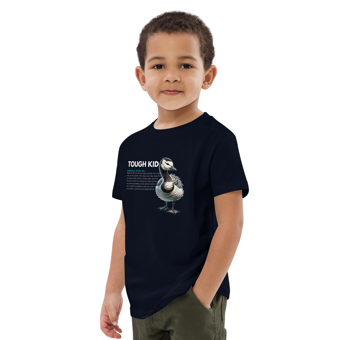 Organic Cotton Kids T-Shirt | Barnacle Goose - TOUGH KID