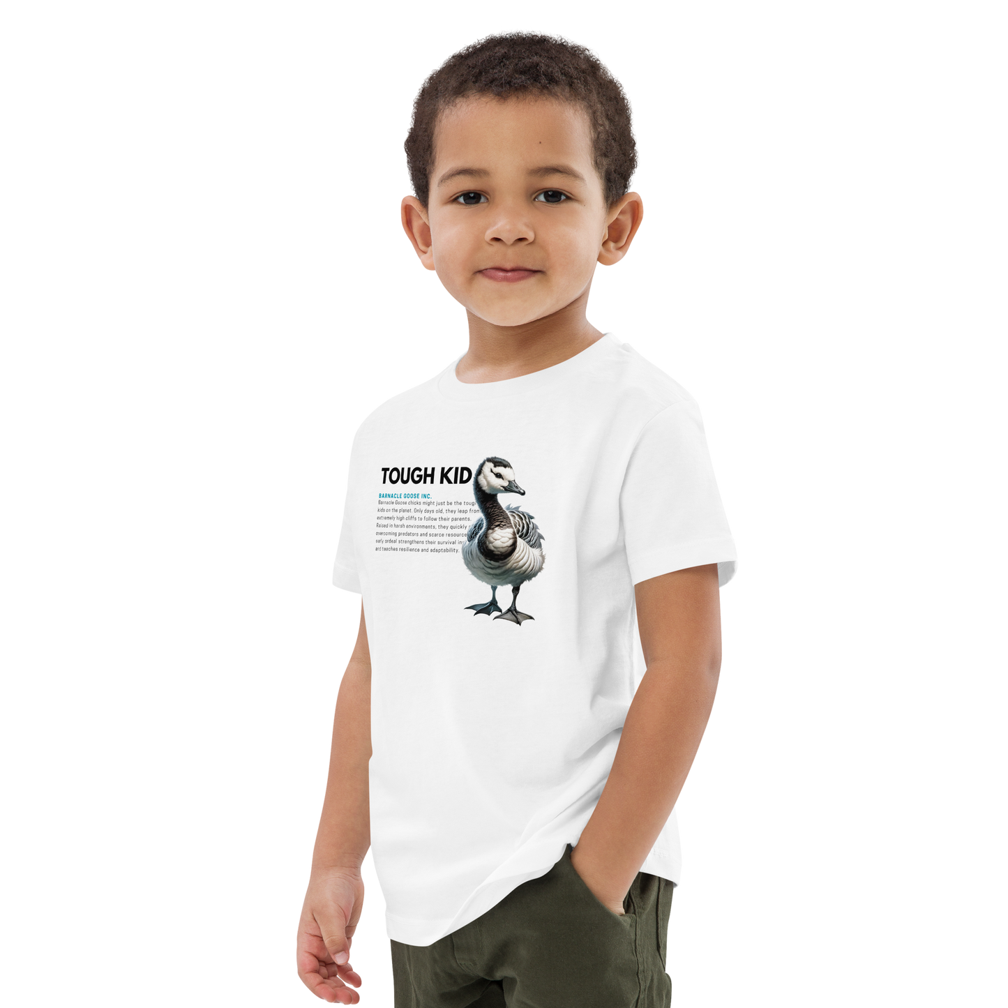 Organic Cotton Kids T-Shirt | Barnacle Goose - TOUGH KID