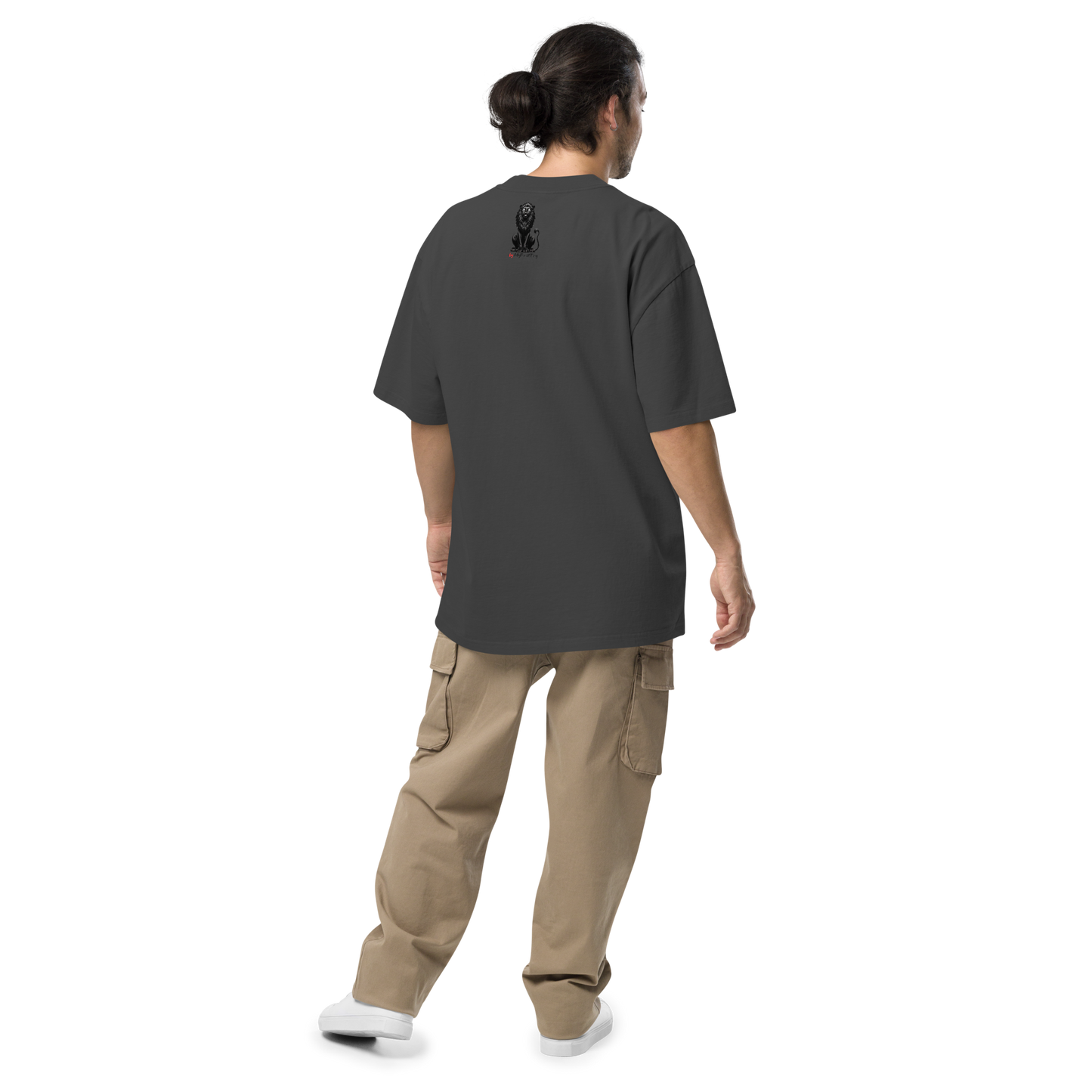 Oversized Faded T-Shirt | Honey Badger - Natural Born Chiller