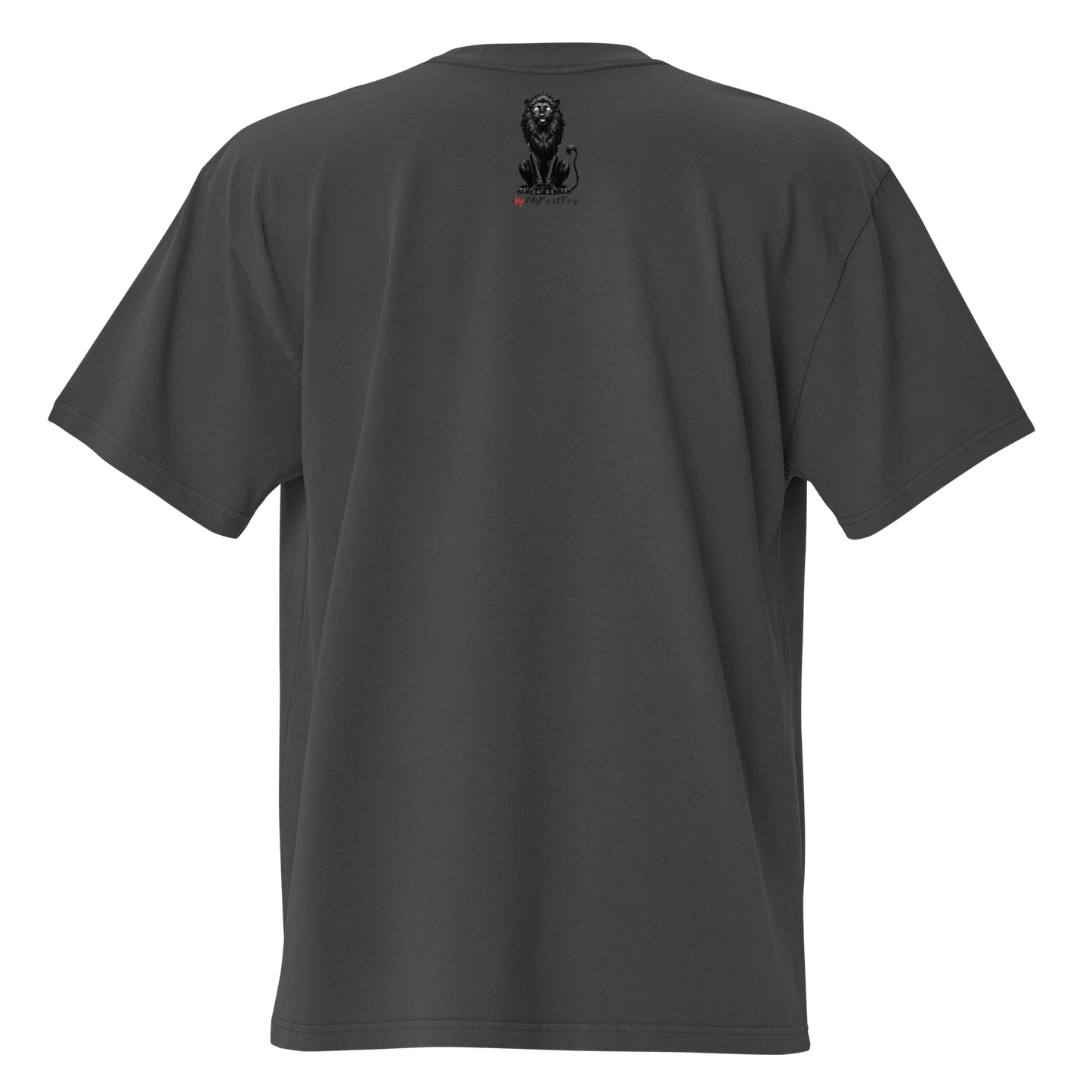 Oversized Faded T-Shirt | Honey Badger - F#ck Regrets