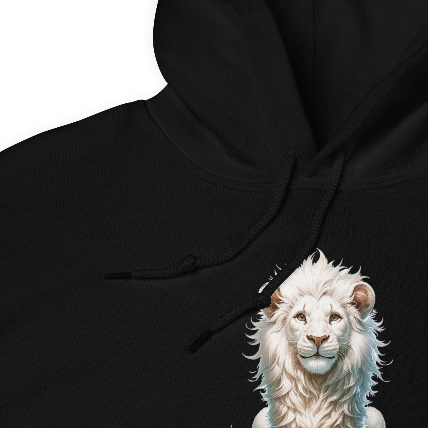 Unisex Light Hoodie | White Lion - Virtuous Beast