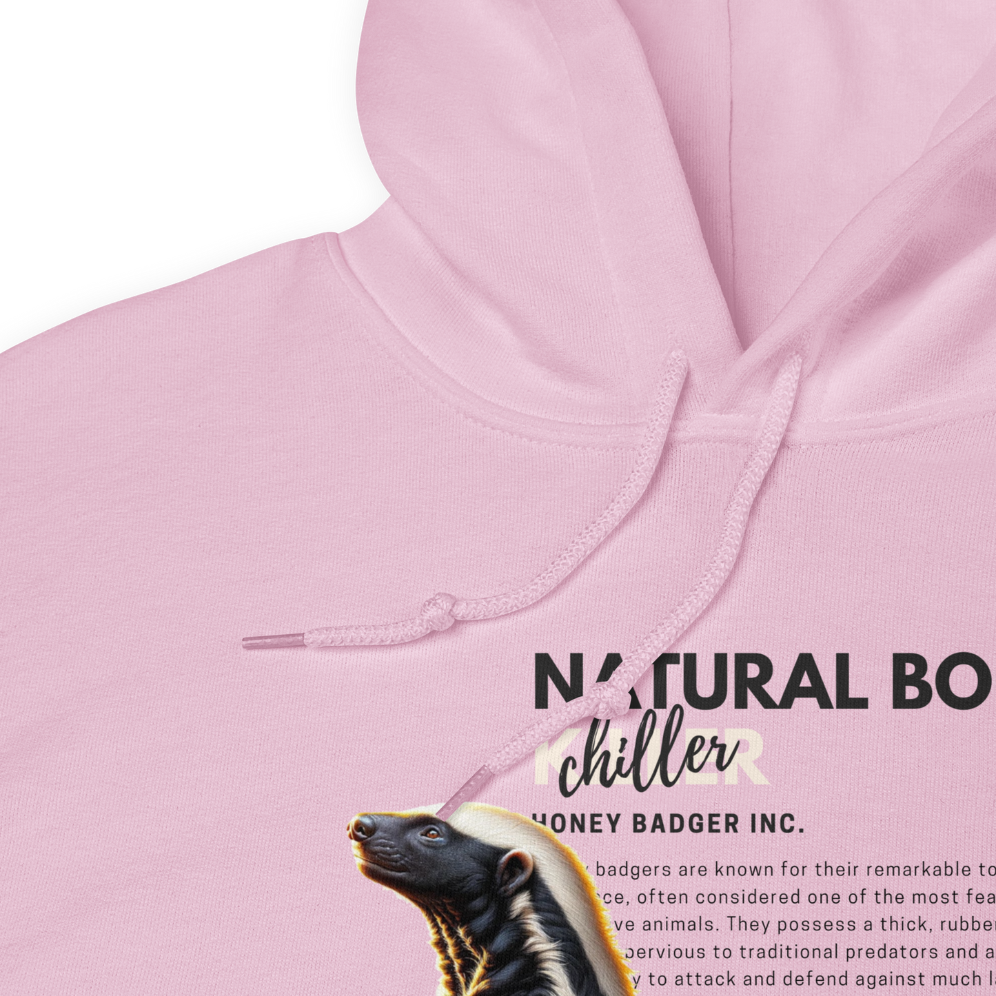 Unisex Light Hoodie | Honey Badger - Natural Born Chiller