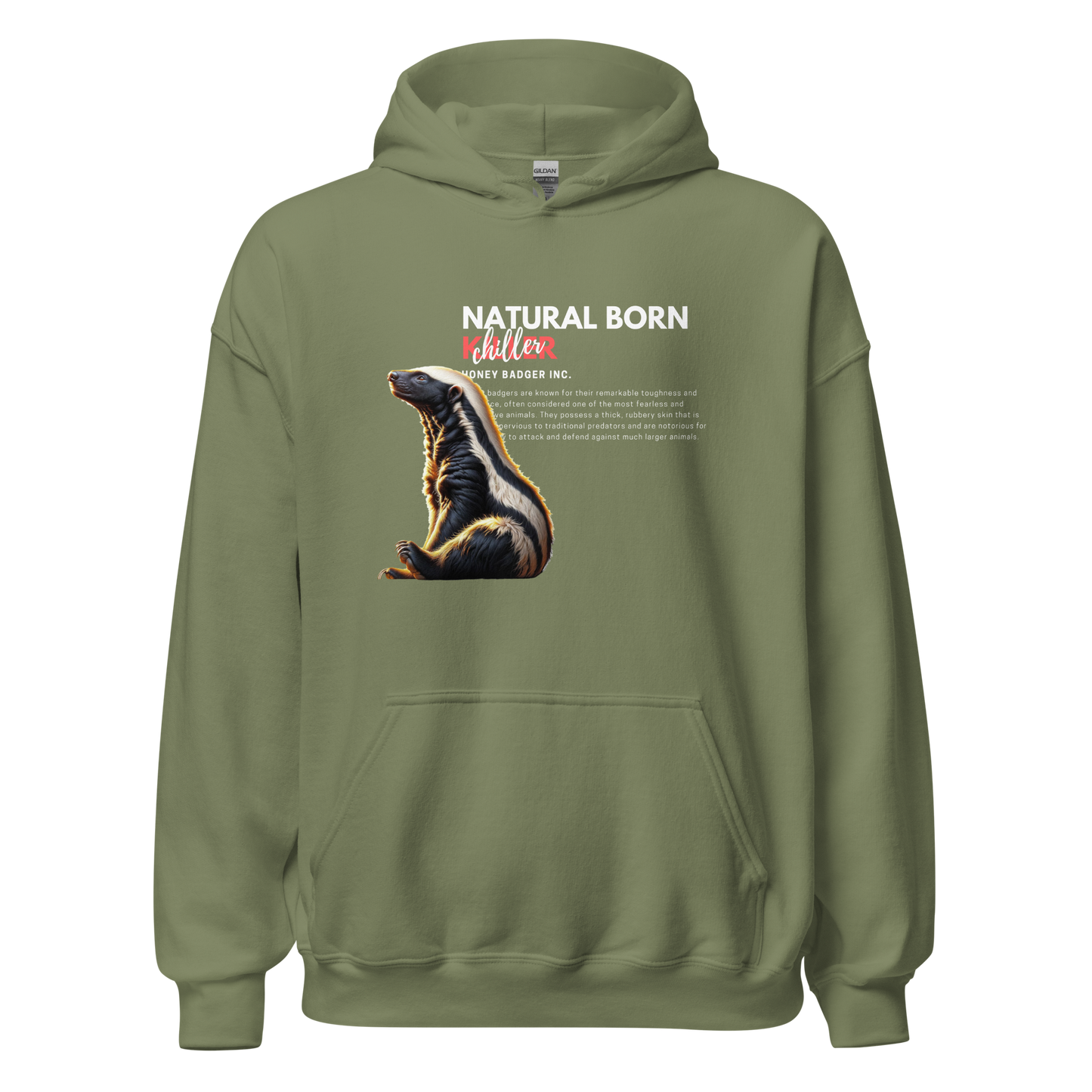 Unisex Light Hoodie | Honey Badger - Natural Born Chiller