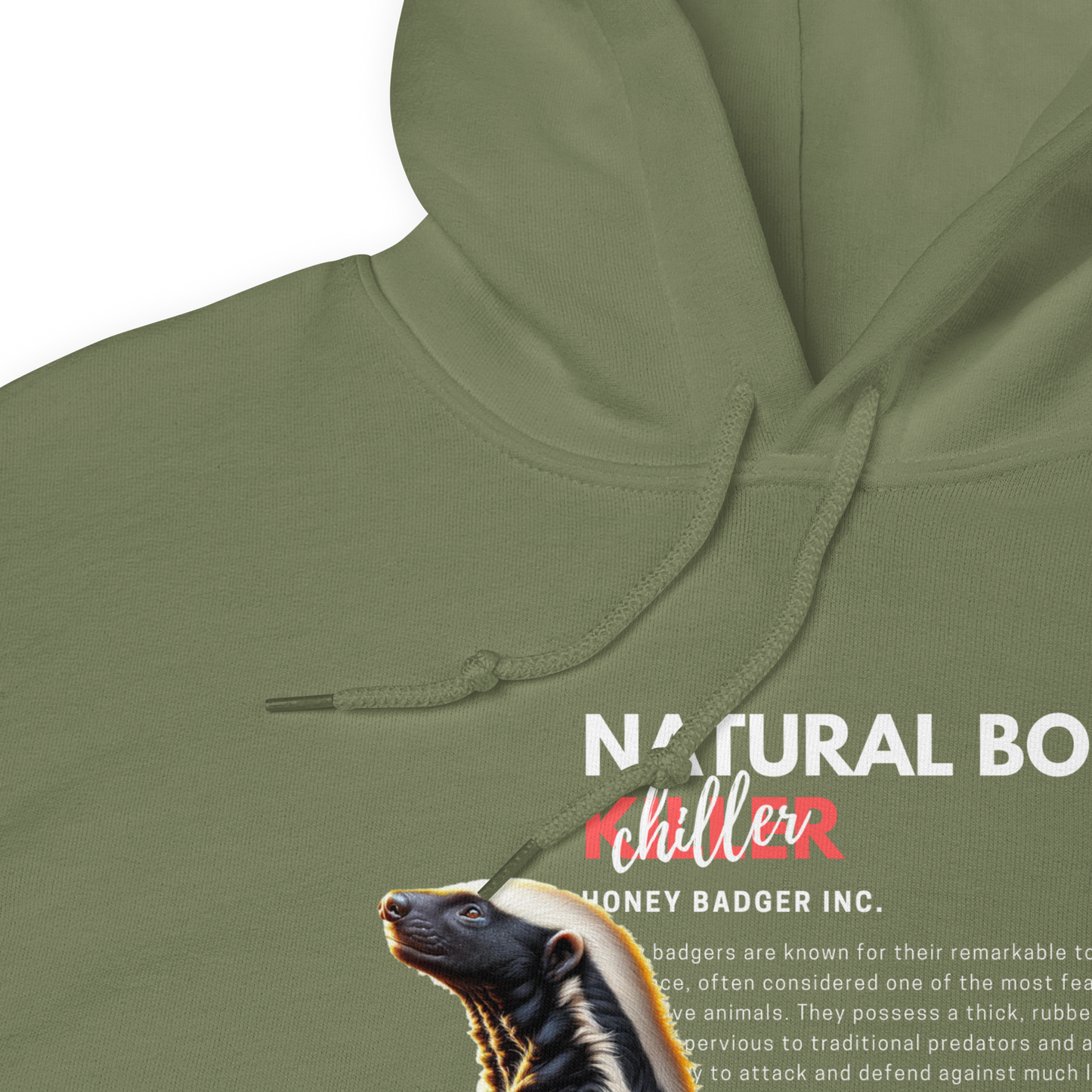 Unisex Light Hoodie | Honey Badger - Natural Born Chiller