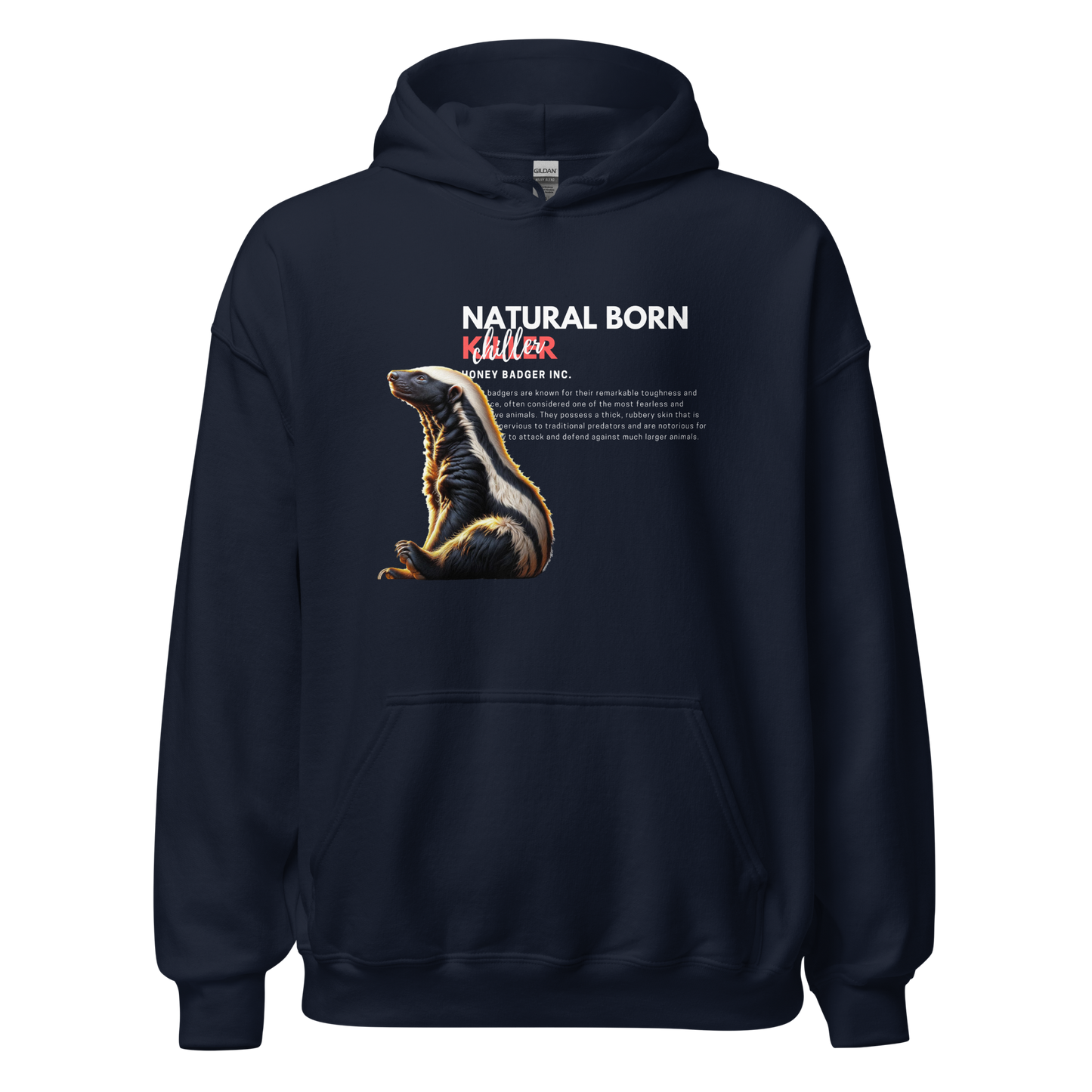 Unisex Light Hoodie | Honey Badger - Natural Born Chiller