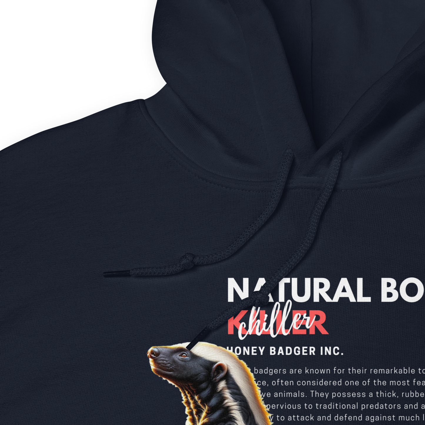 Unisex Light Hoodie | Honey Badger - Natural Born Chiller