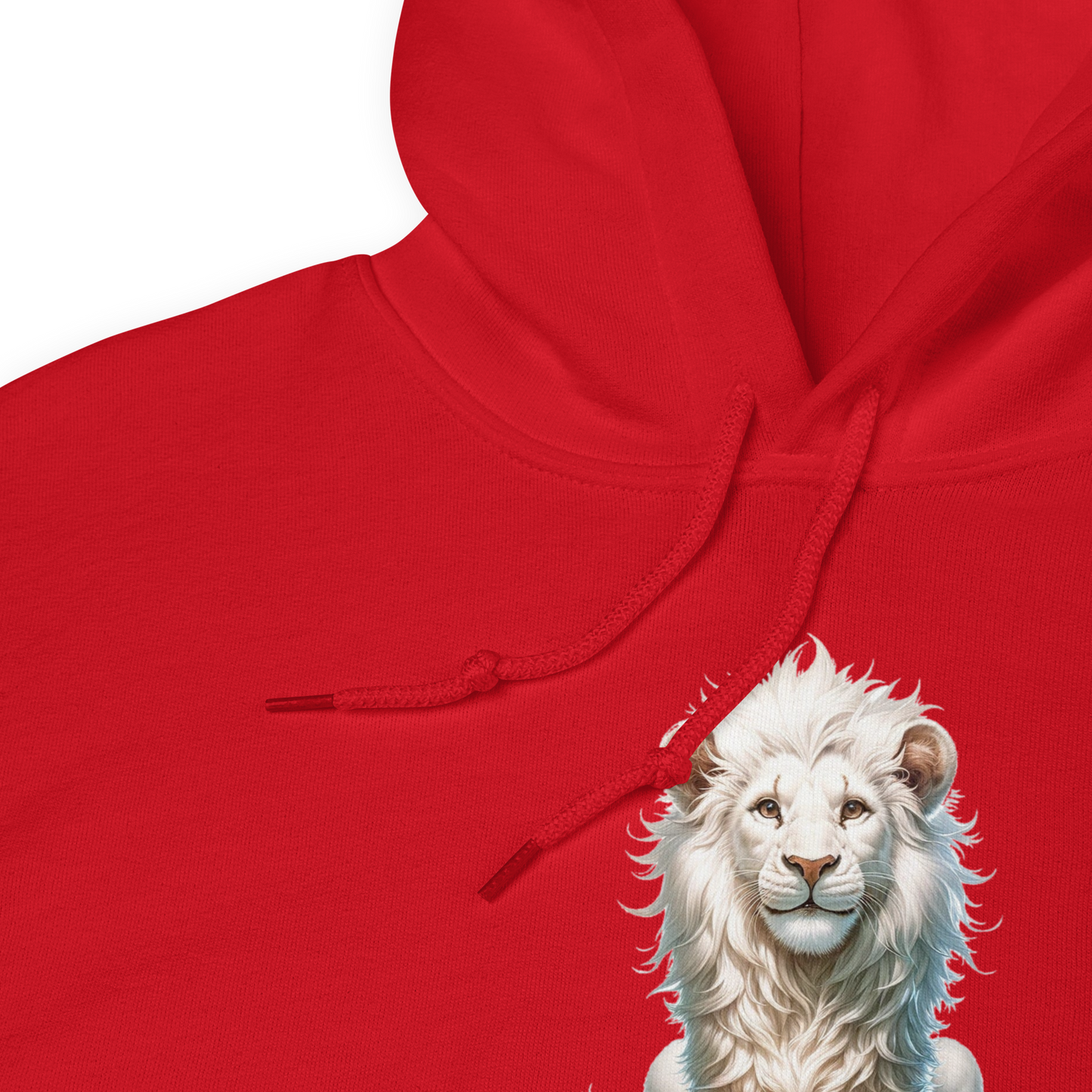 Unisex Light Hoodie | White Lion - Virtuous Beast