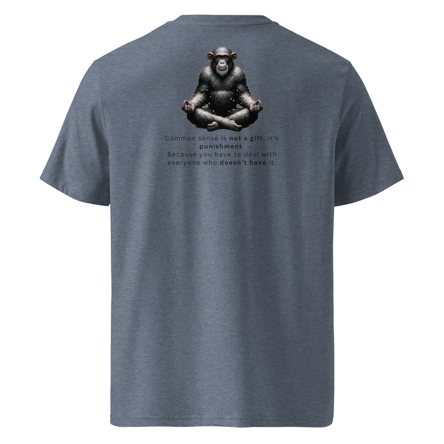 Unisex Back Print Organic Cotton T-Shirt | Common Sense