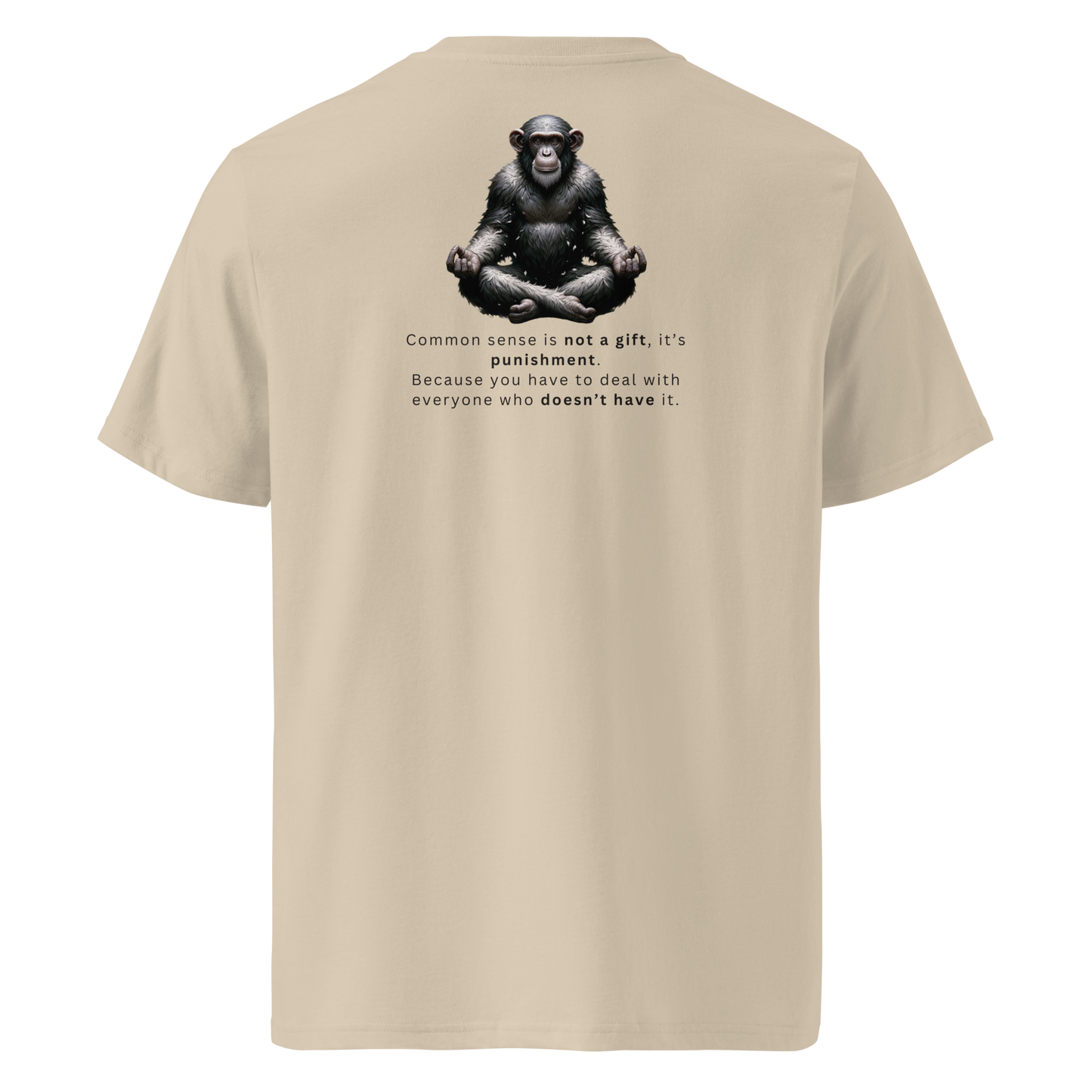 Unisex Back Print Organic Cotton T-Shirt | Common Sense