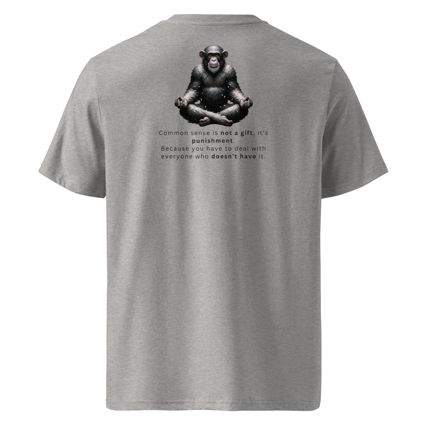 Unisex Back Print Organic Cotton T-Shirt | Common Sense