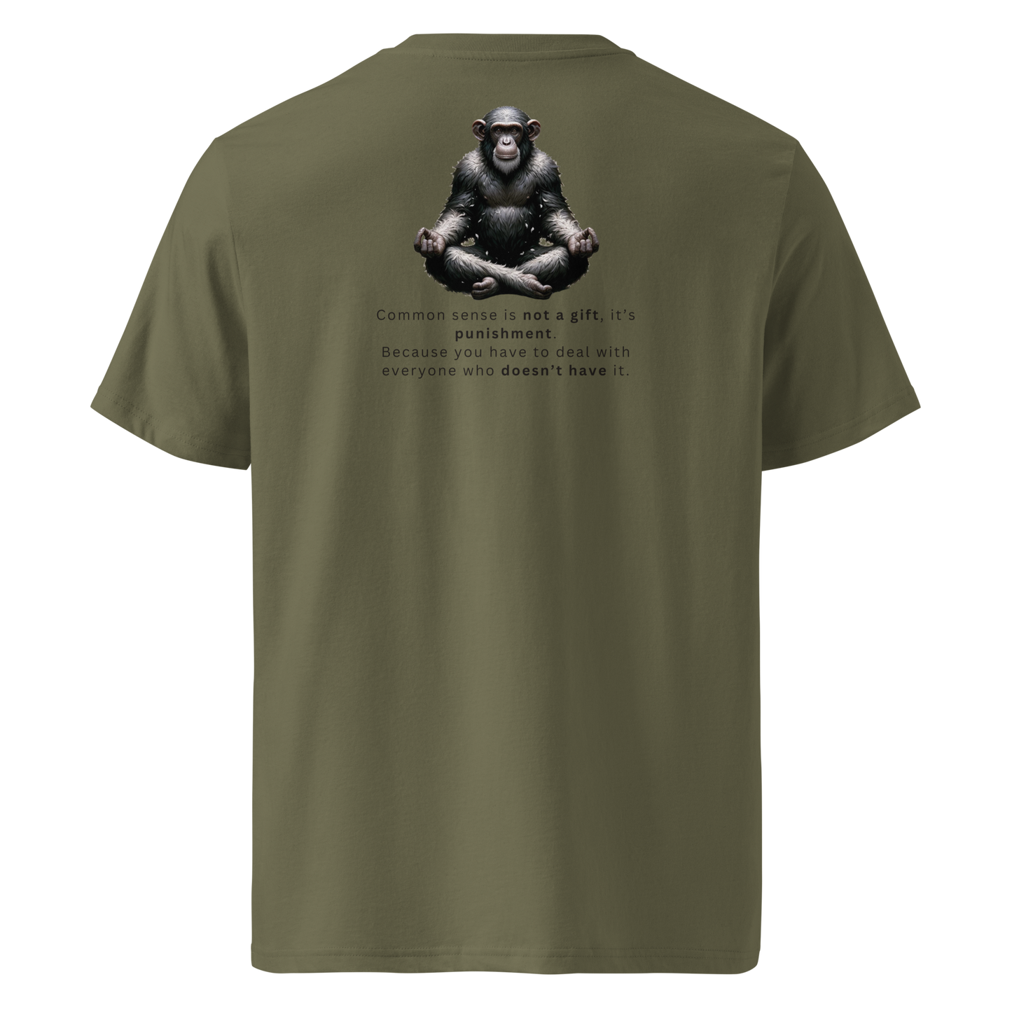Unisex Back Print Organic Cotton T-Shirt | Common Sense