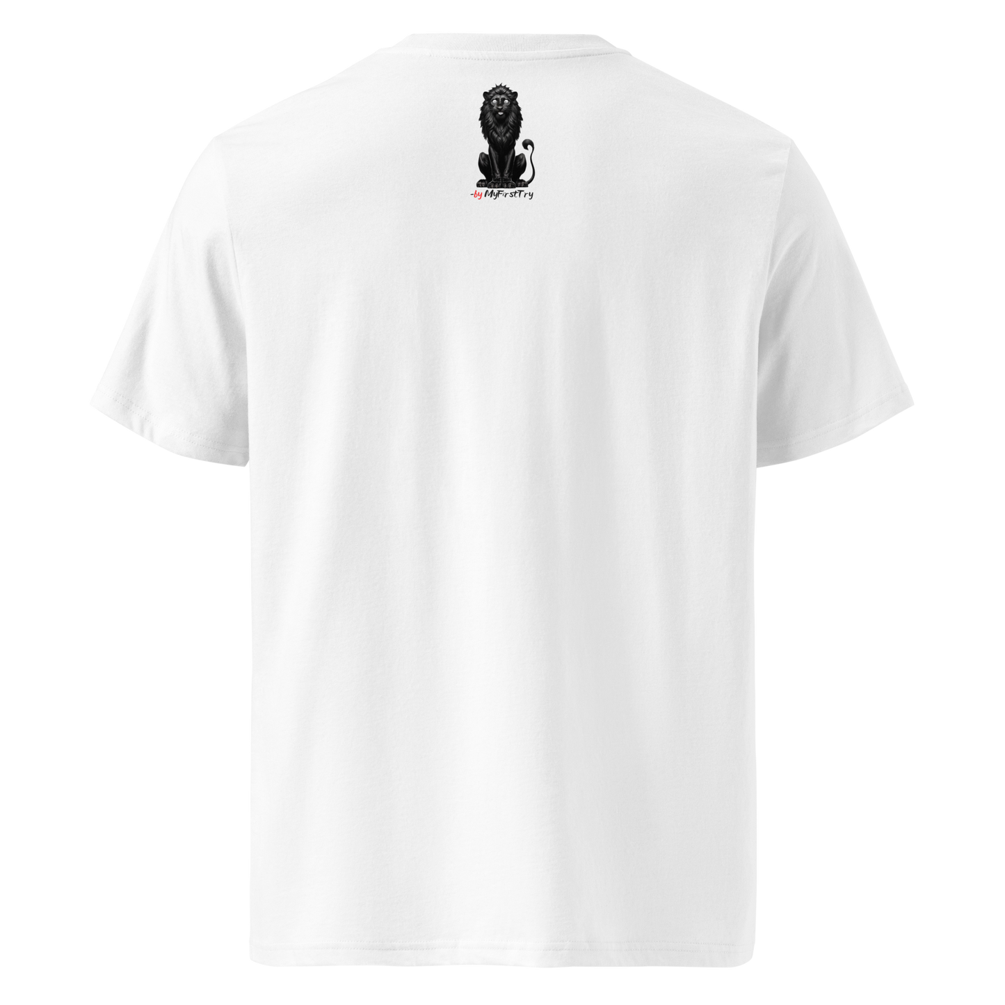 Unisex Organic Cotton T-Shirt | White Lion - Virtuous Beast