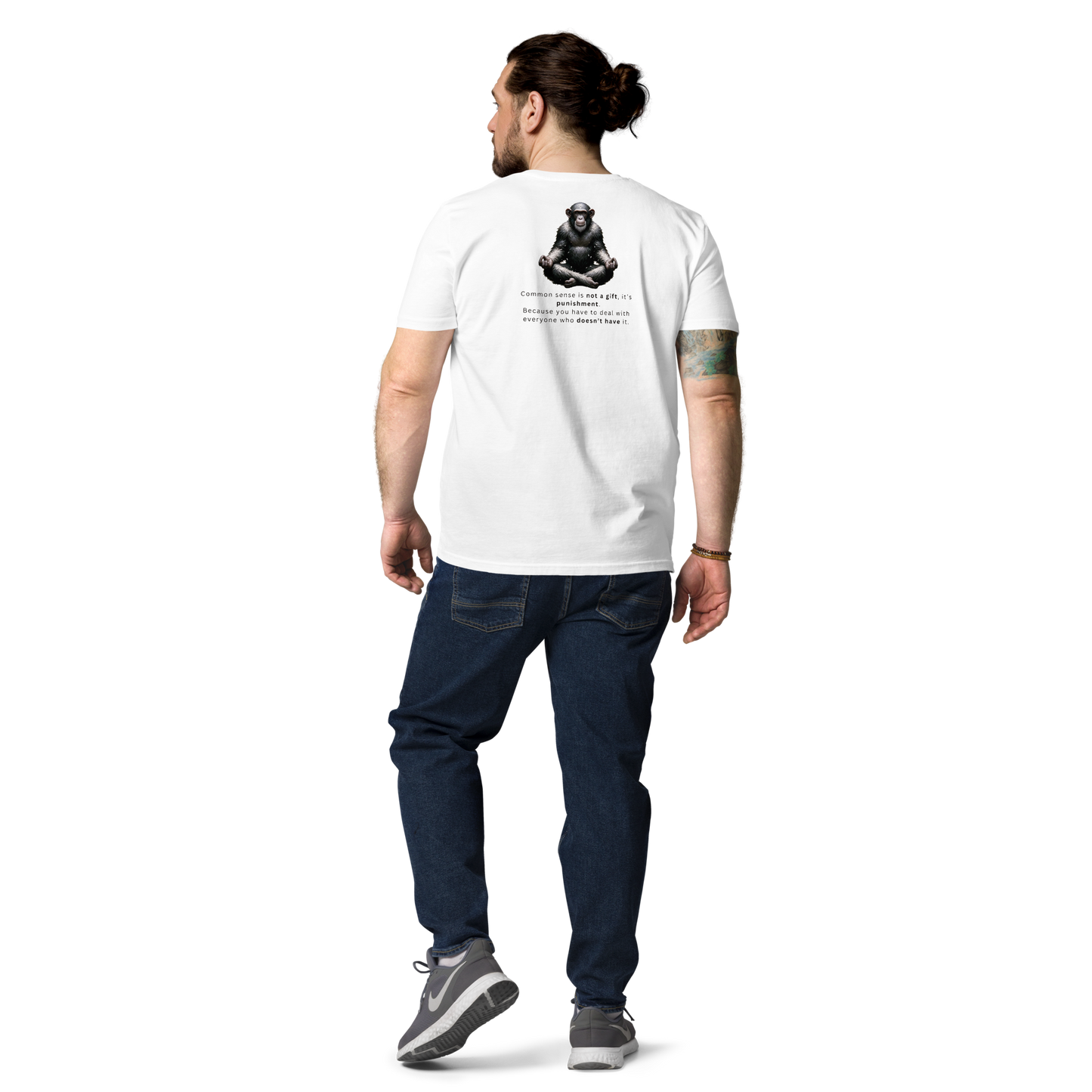 Unisex Back Print Organic Cotton T-Shirt | Common Sense