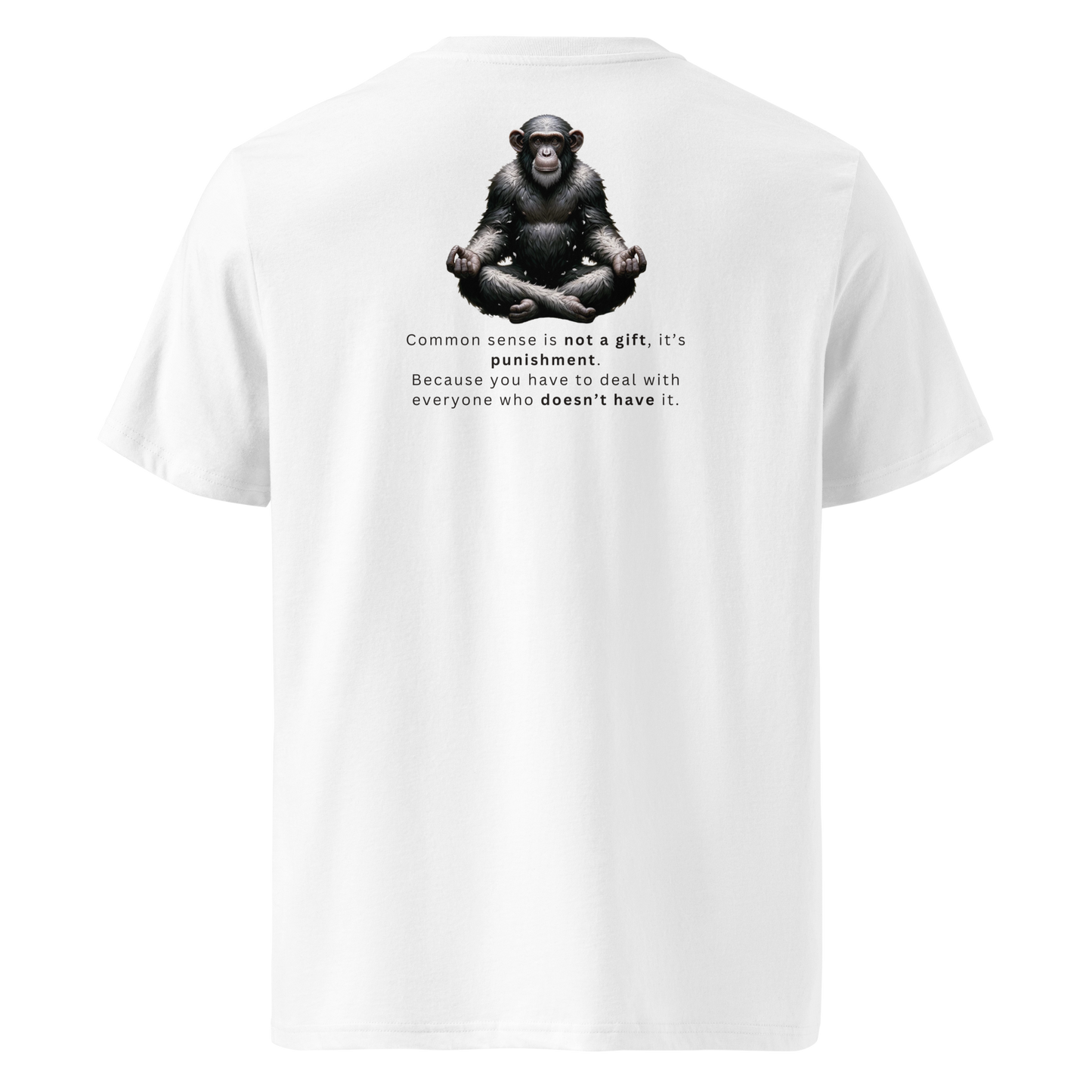 Unisex Back Print Organic Cotton T-Shirt | Common Sense