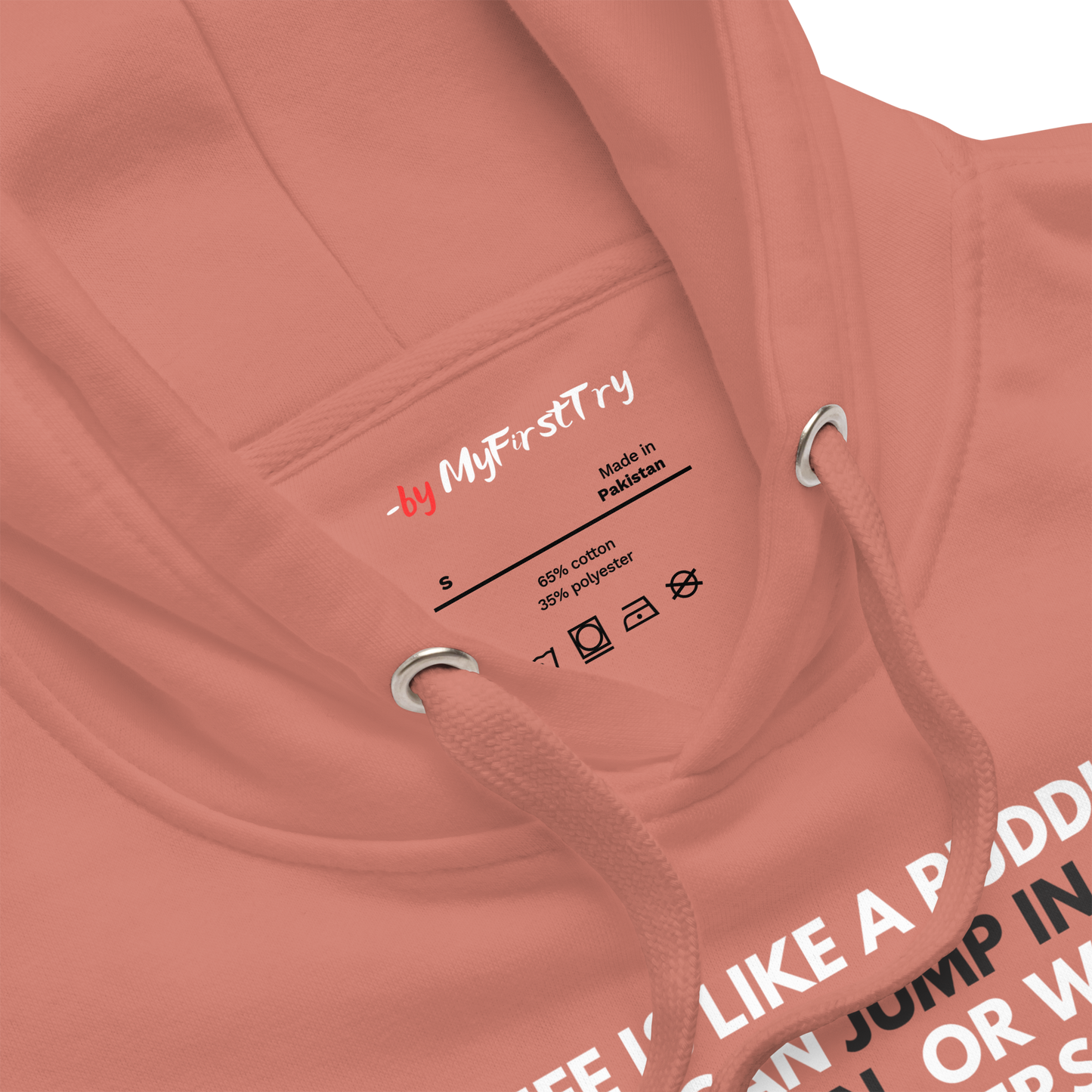 Unisex Light Hoodie | -by MyFirstTry | Life is like a Puddle