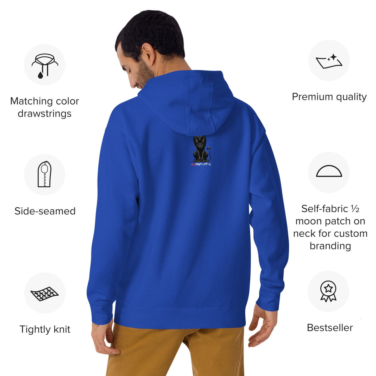 Unisex Premium Hoodie | Honey Badger - F#ck Regrets