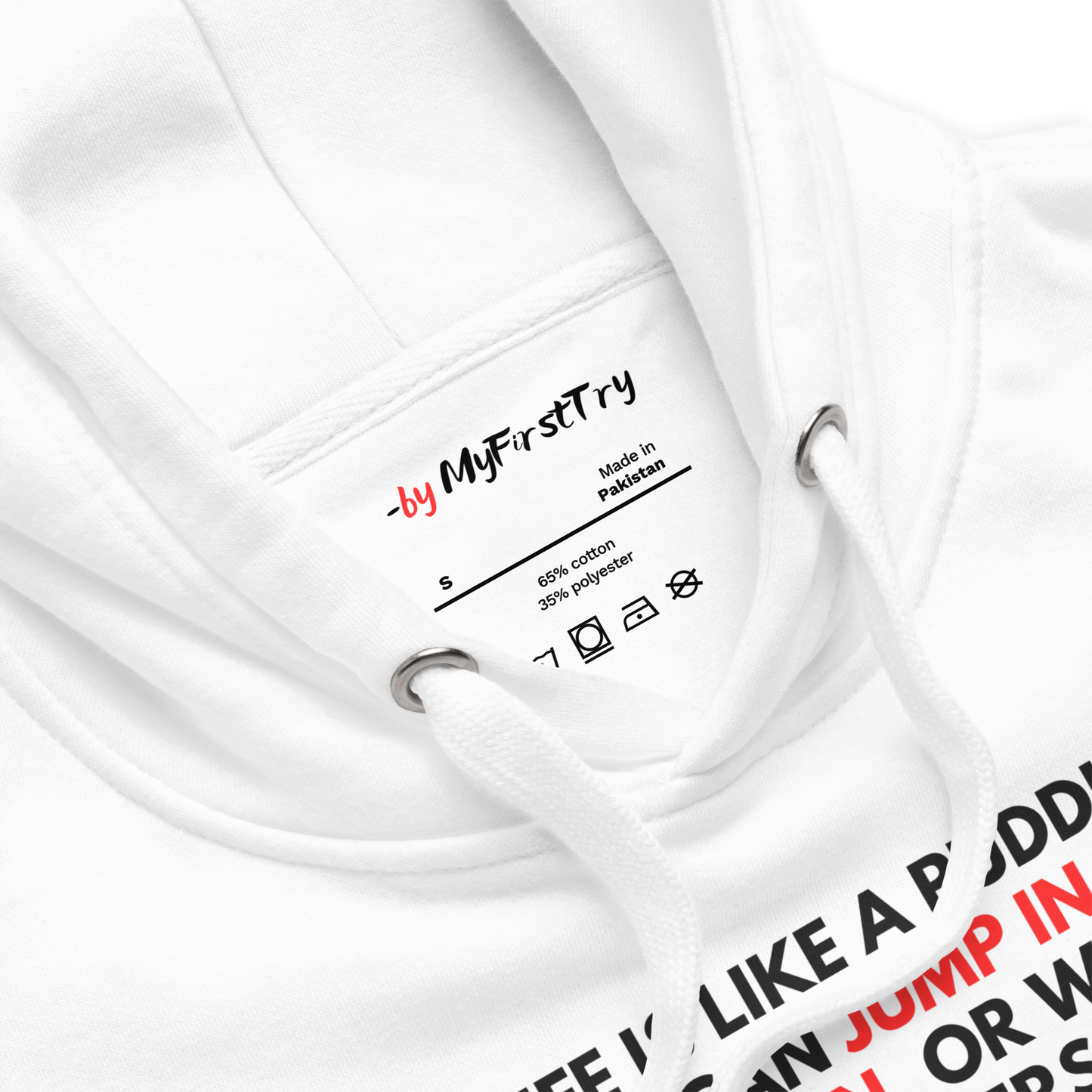Unisex Light Hoodie | -by MyFirstTry | Life is like a Puddle