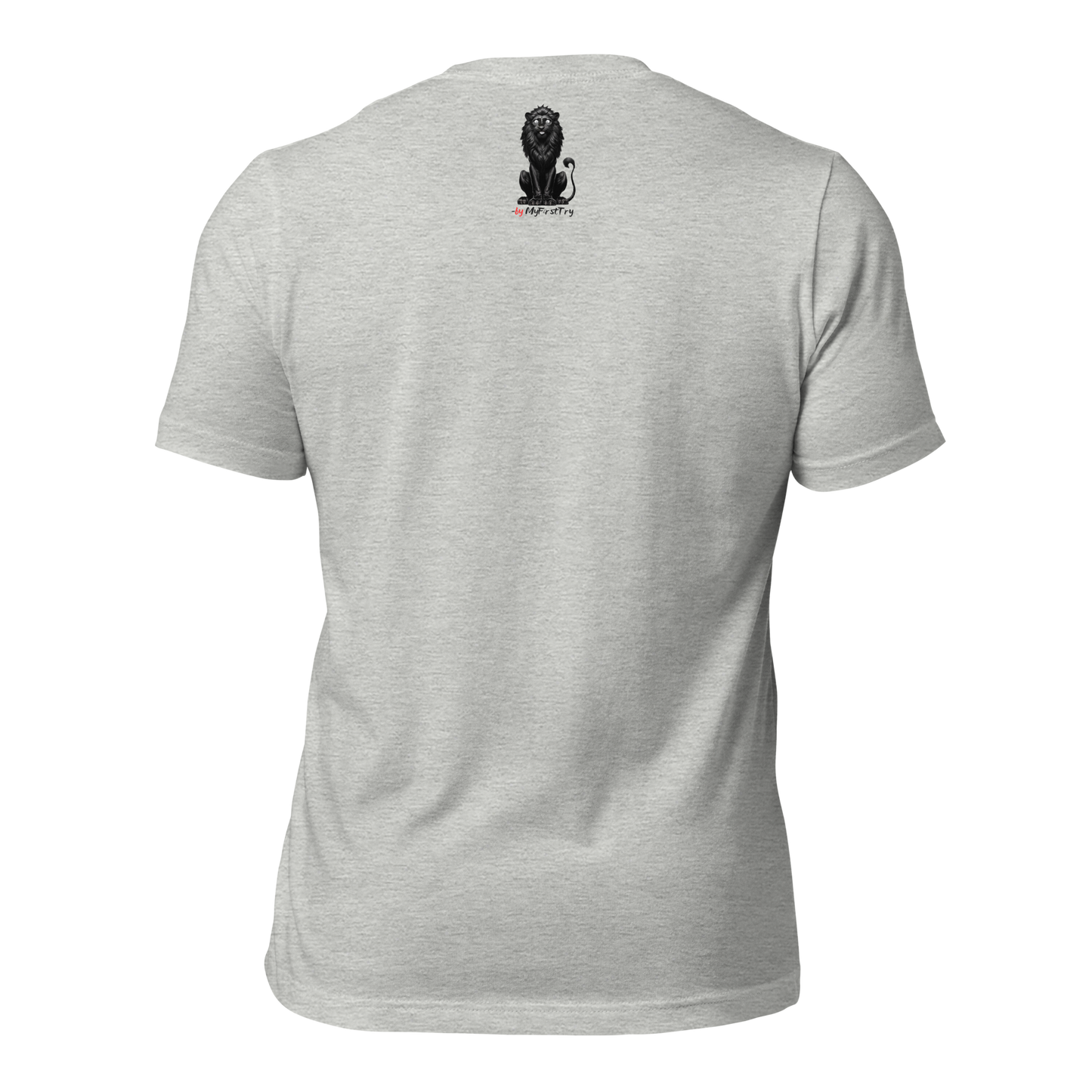 Unisex Gym T-Shirt | White Lion - Virtuous Beast