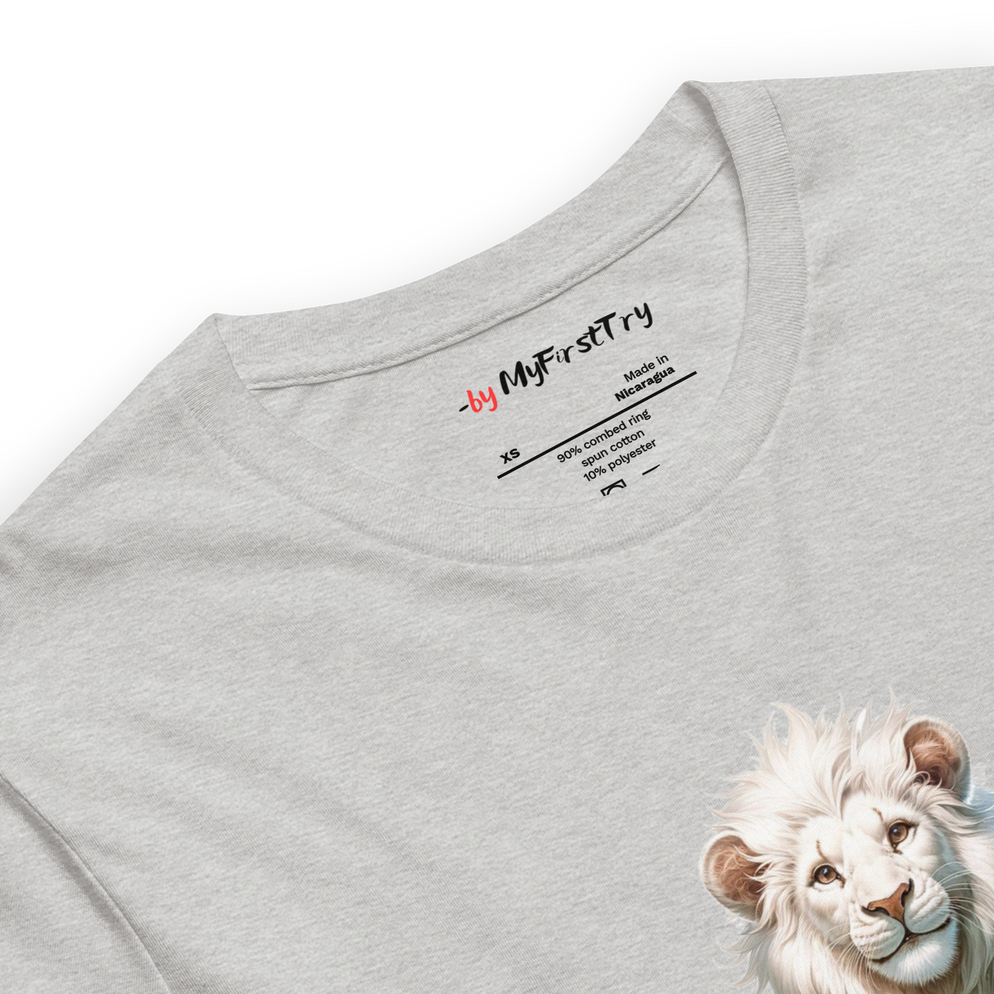 Unisex Light T-Shirt | White Lion - Virtuous Beast