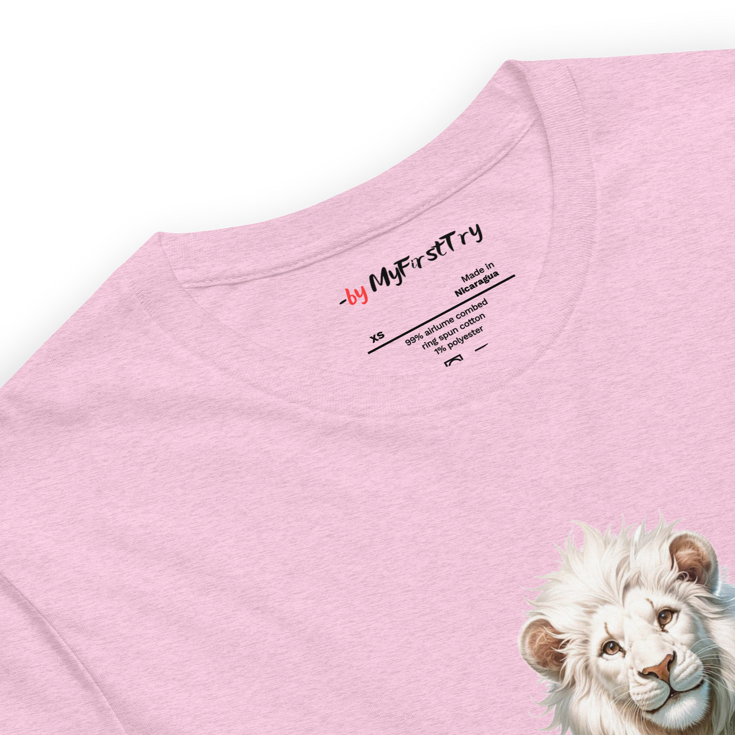 Unisex Light T-Shirt | White Lion - Virtuous Beast