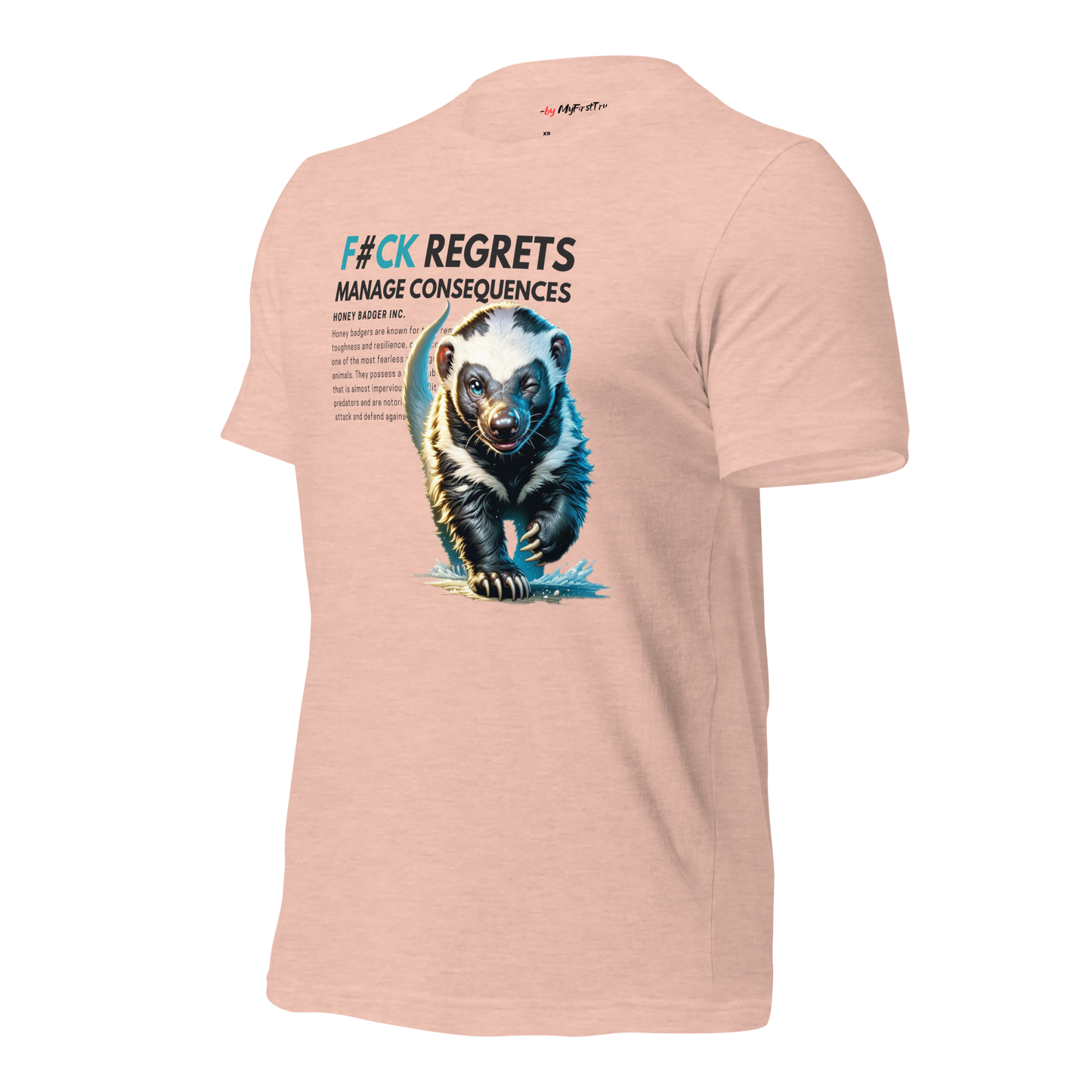 Unisex Gym T-Shirt | Honey Badger - F#ck Regrets