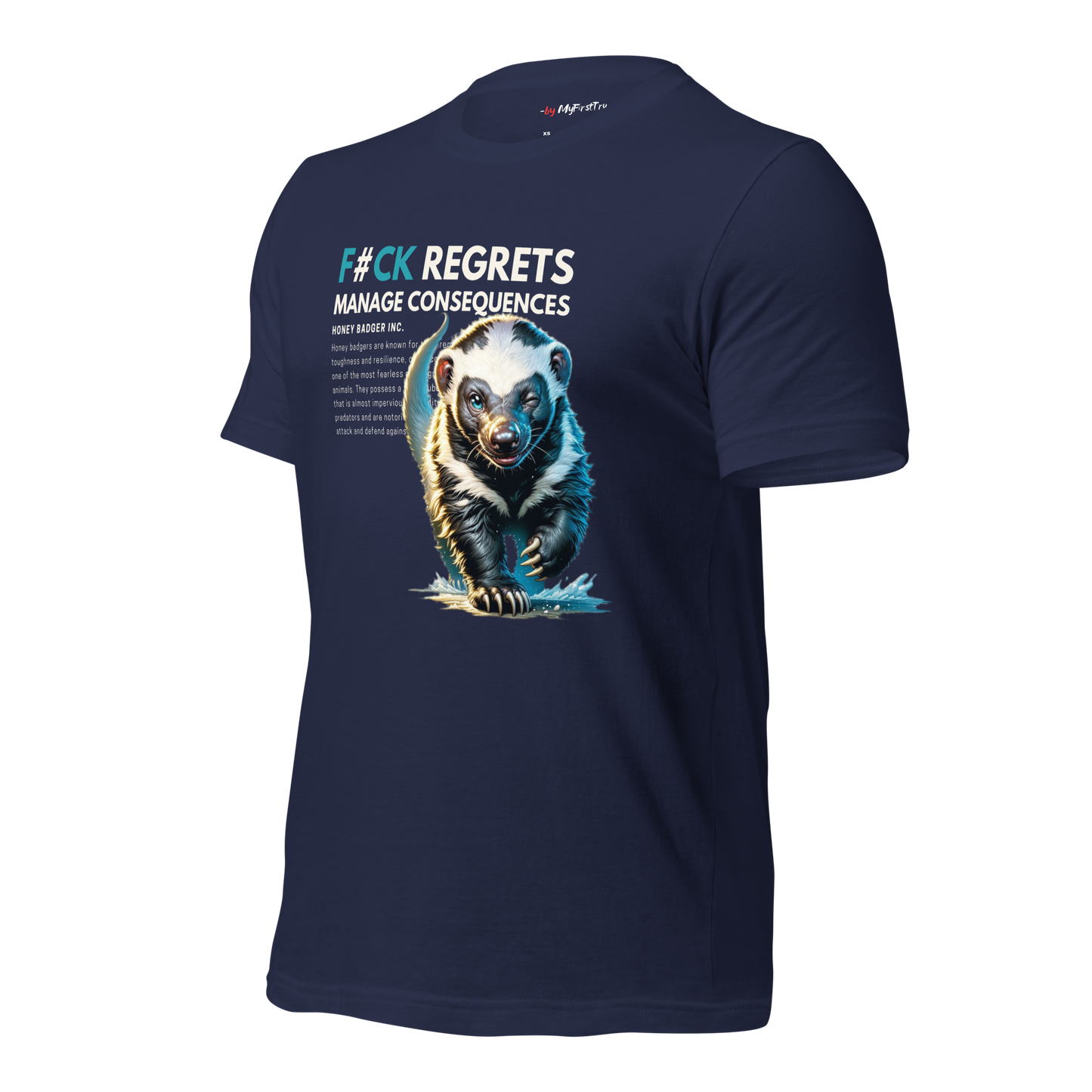 Unisex Gym T-Shirt | Honey Badger - F#ck Regrets