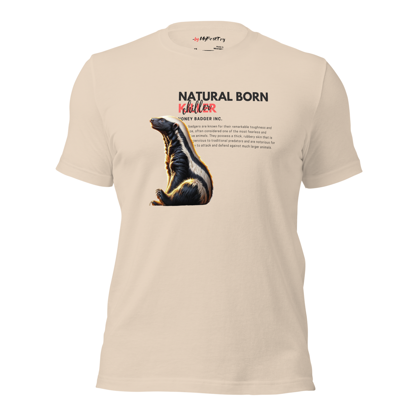 Unisex Gym T-Shirt | Honey Badger - Natural Born Chiller