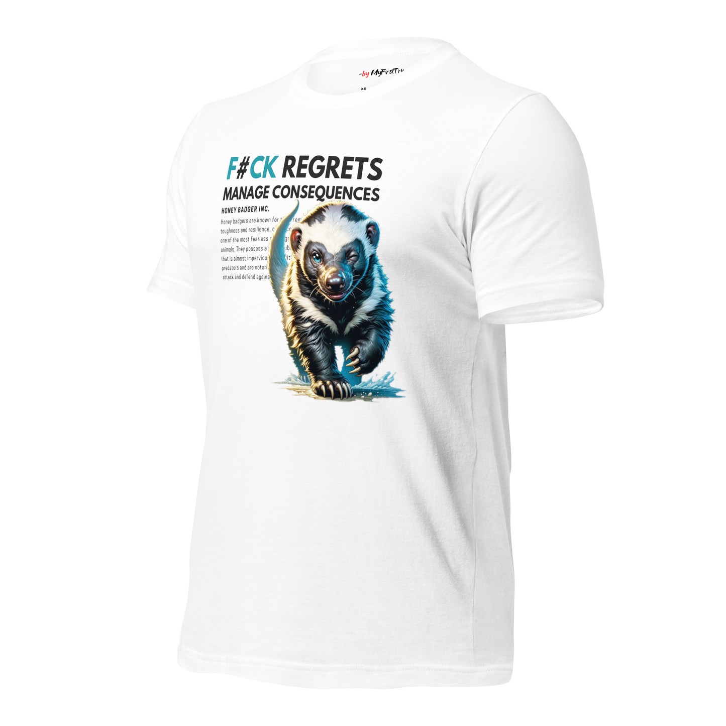 Unisex Gym T-Shirt | Honey Badger - F#ck Regrets