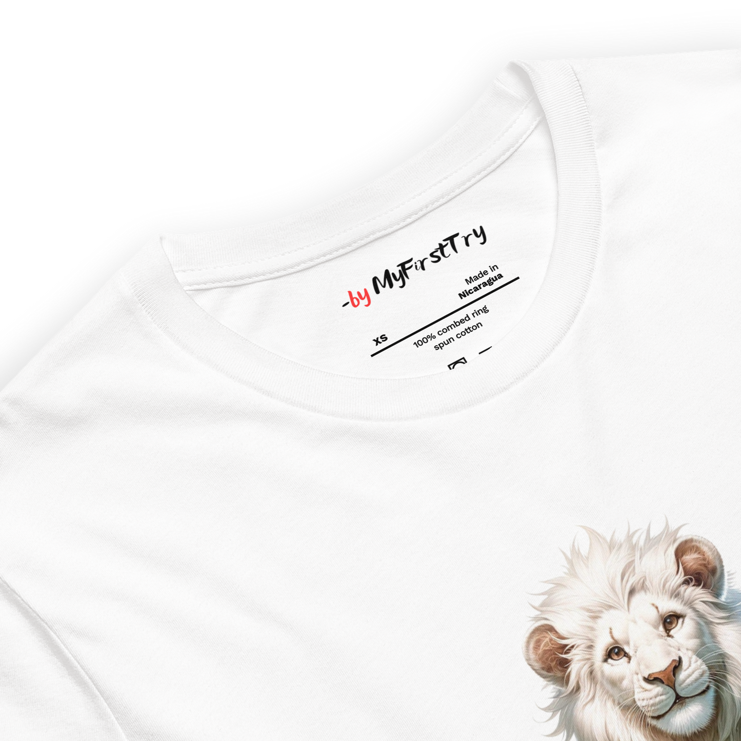 Unisex Light T-Shirt | White Lion - Virtuous Beast