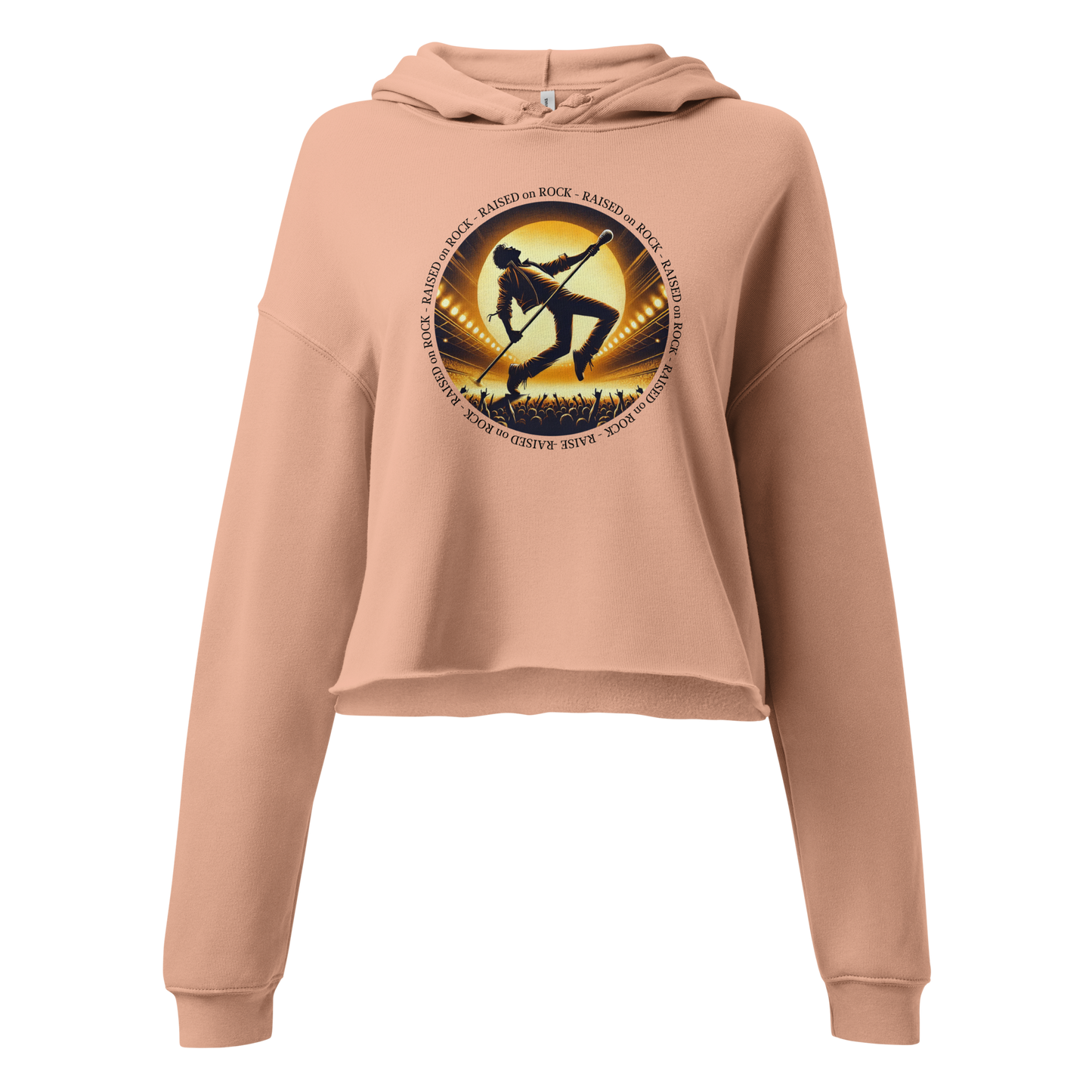 Crop Hoodie | 80s Edition - Raised on Rock