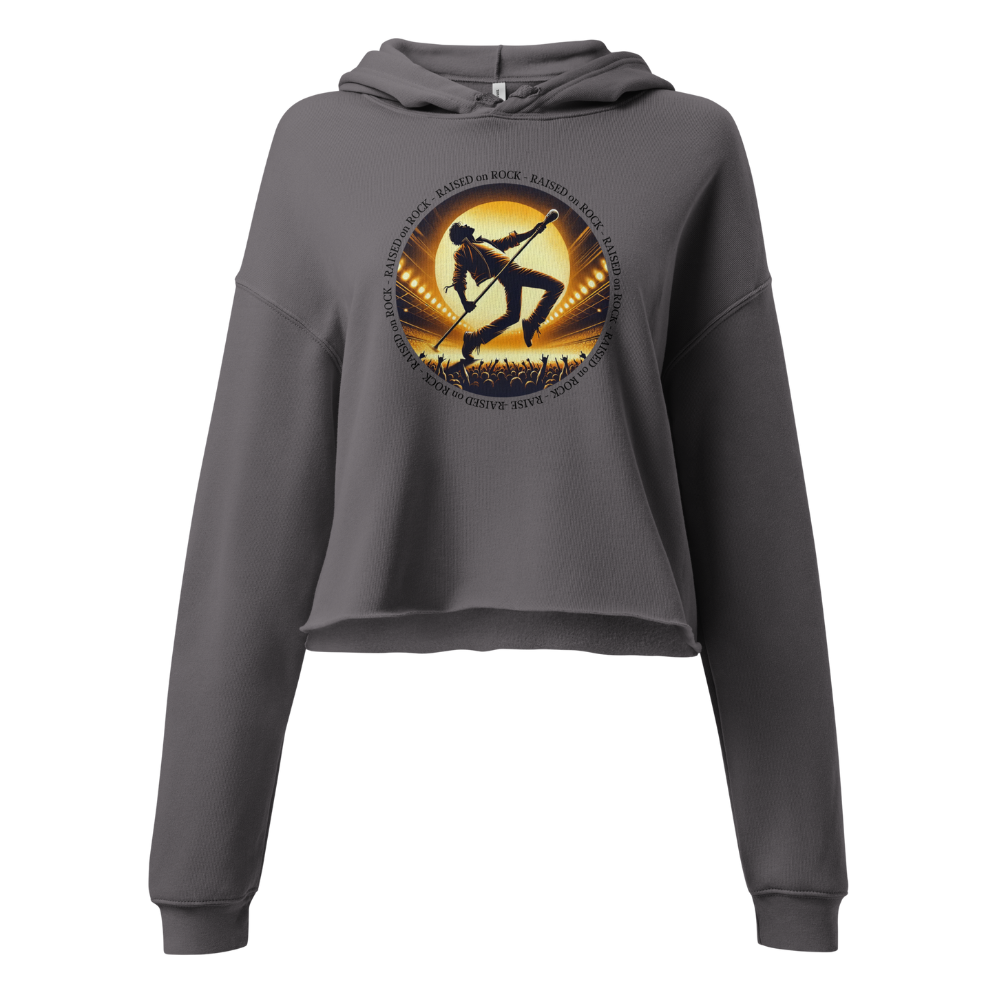 Crop Hoodie | 80s Edition - Raised on Rock