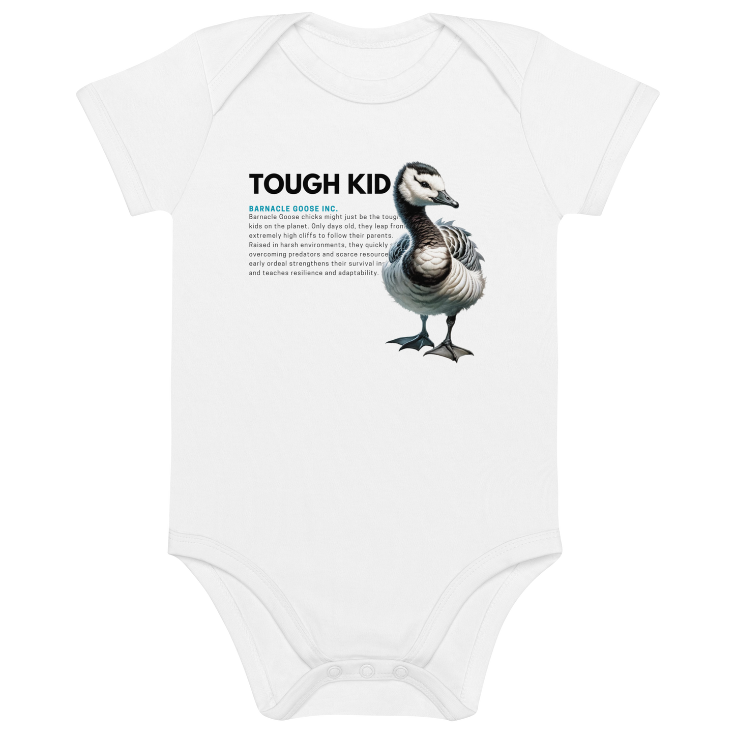 Organic Cotton Baby Bodysuit | Barnacle Goose - TOUGH KID