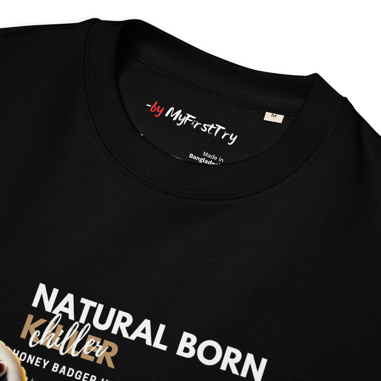 Unisex Eco Sweatshirt | Honey Badger - Natural Born Chiller