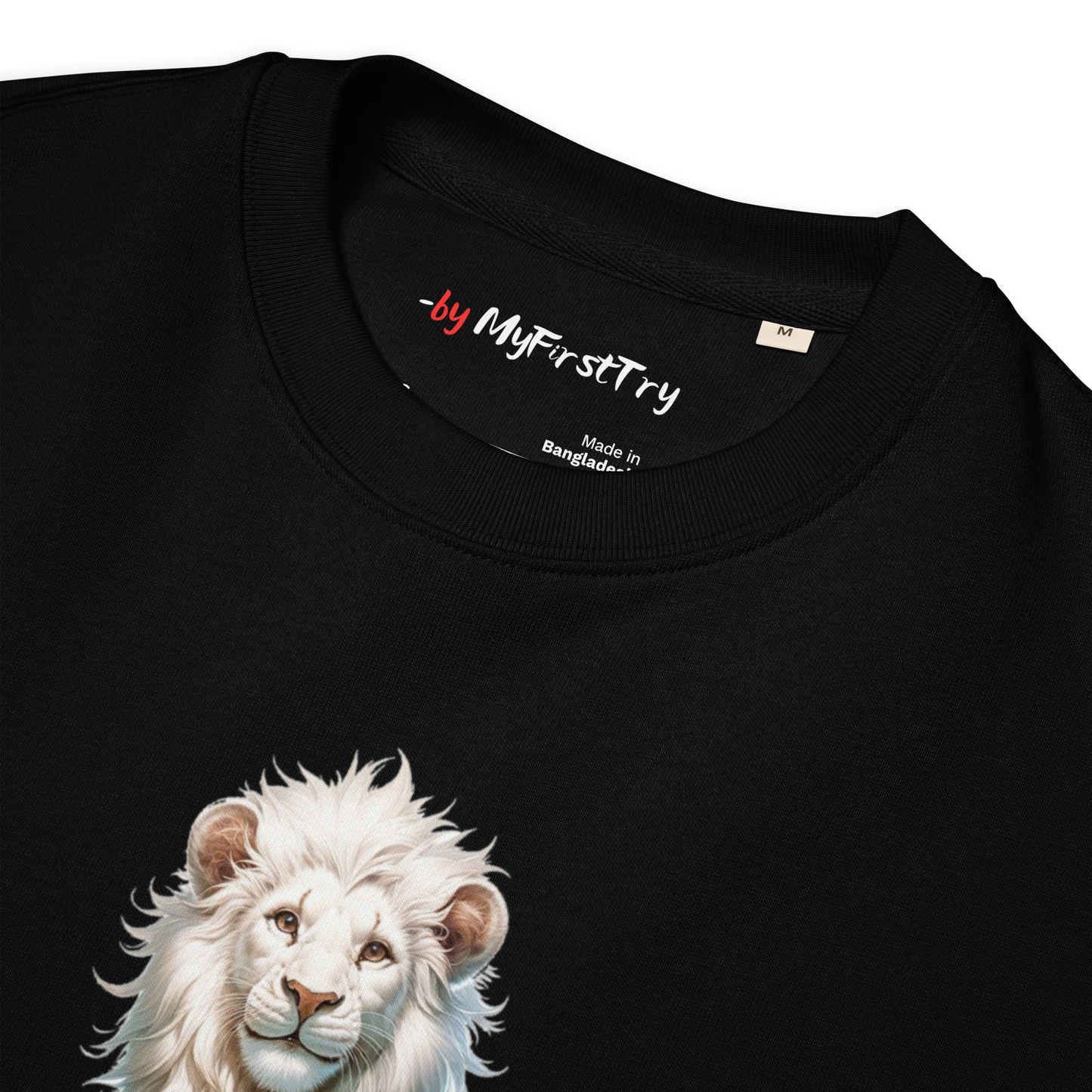 Unisex Eco Sweatshirt | White Lion - Virtuous Beast