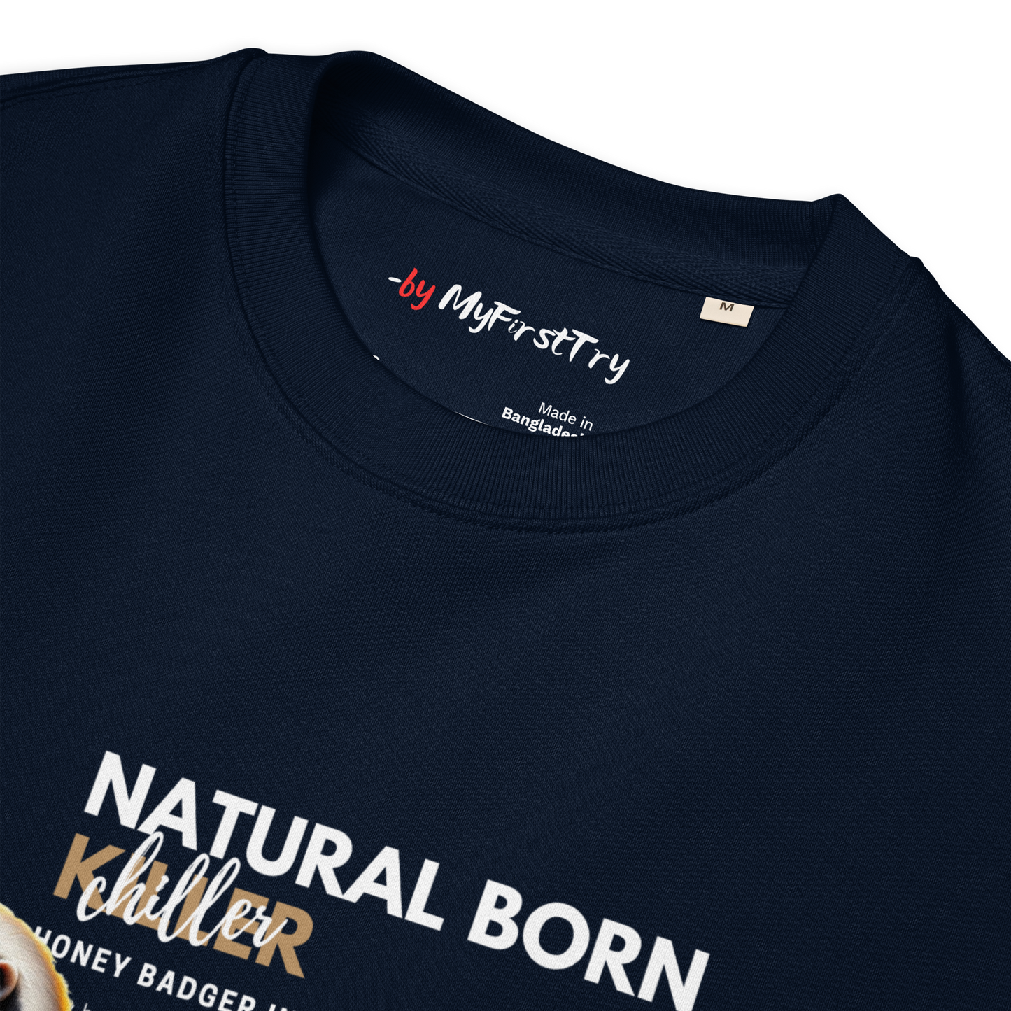 Unisex Eco Sweatshirt | Honey Badger - Natural Born Chiller