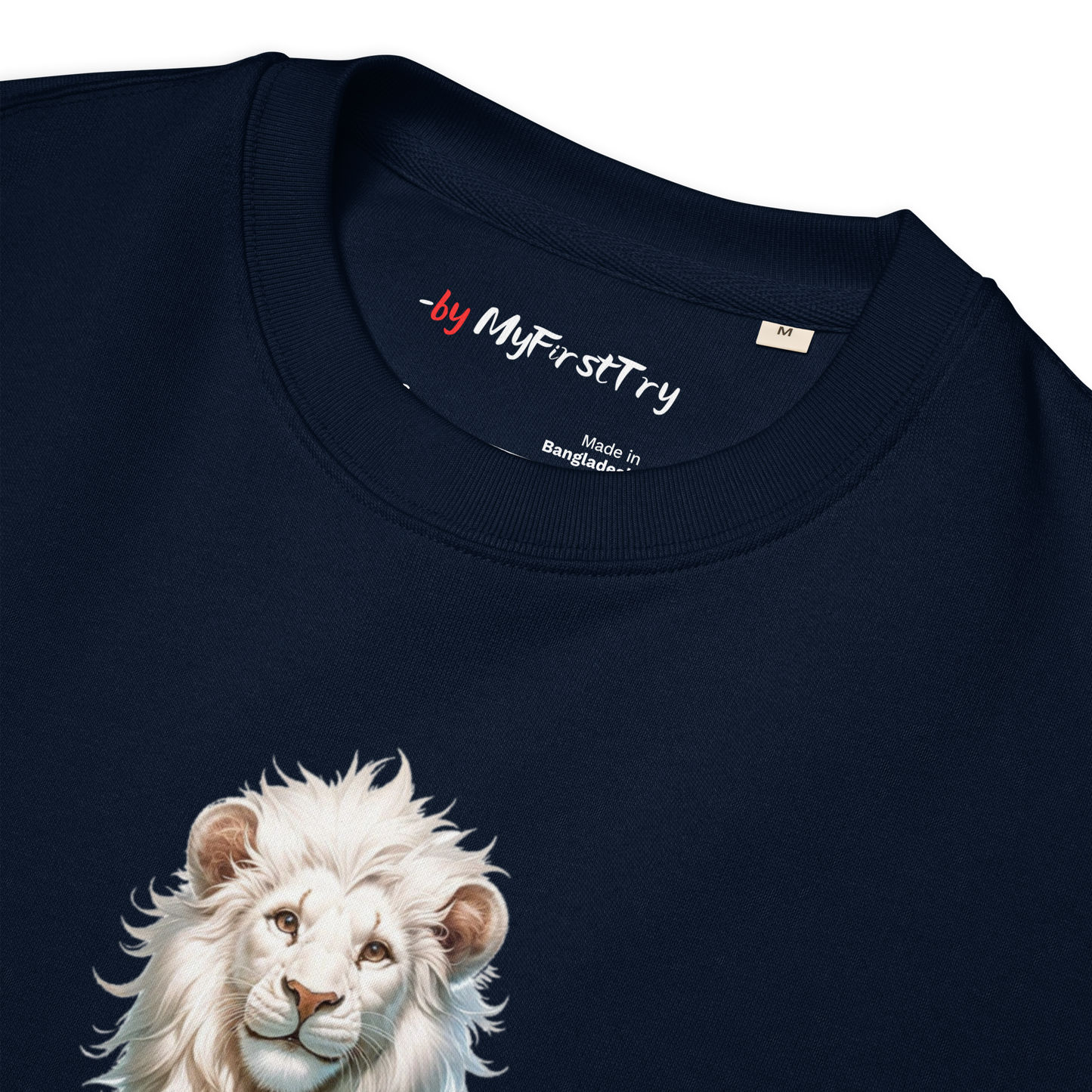 Unisex Eco Sweatshirt | White Lion - Virtuous Beast