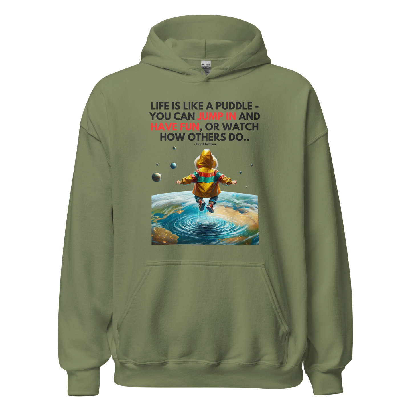 Unisex Light Hoodie | -by MyFirstTry | Life is like a Puddle