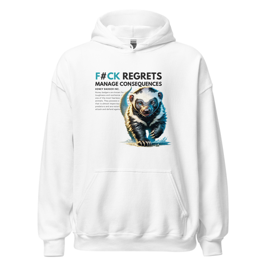 Unisex Light Hoodie | Honey Badger - F#ck Regrets