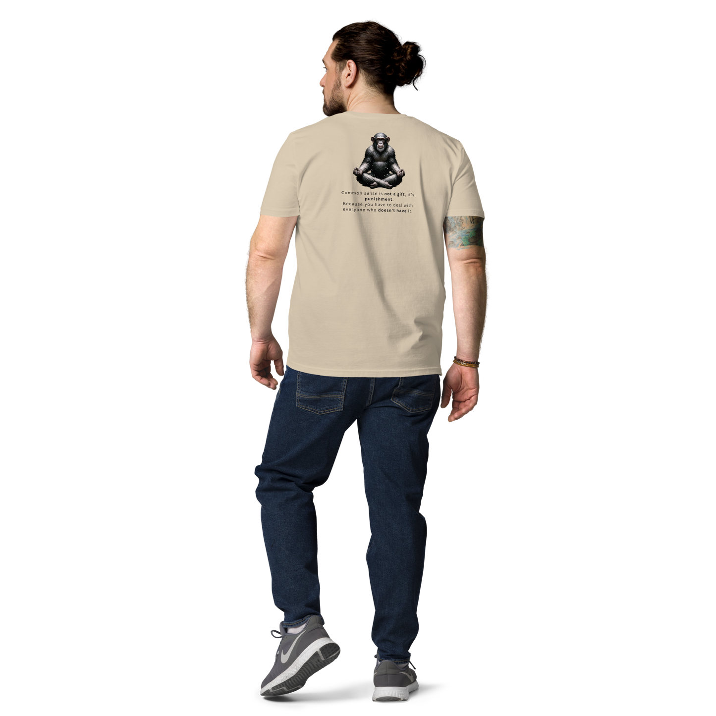 Unisex Back Print Organic Cotton T-Shirt | Common Sense