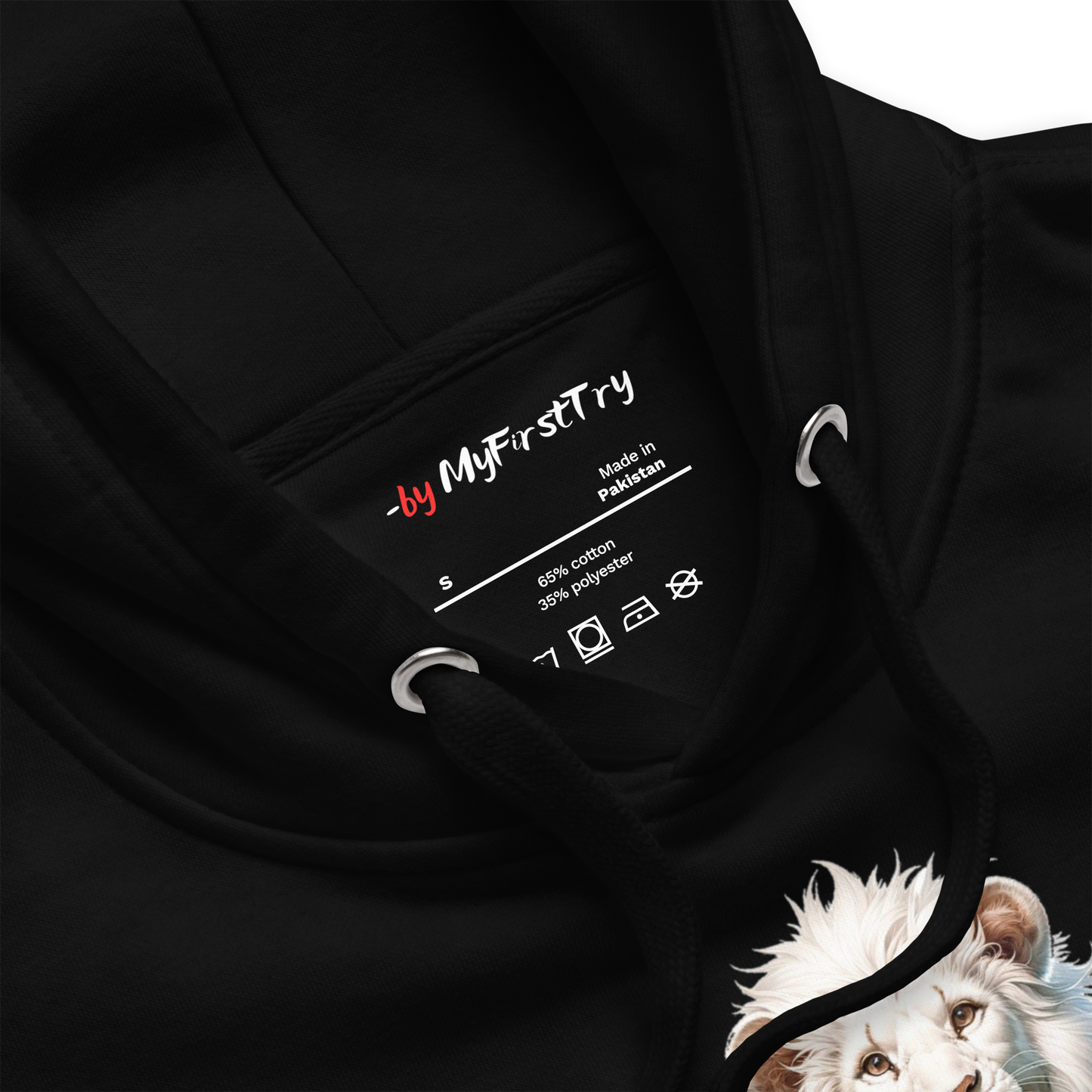 Unisex Premium Hoodie | White Lion - Virtuous Beast