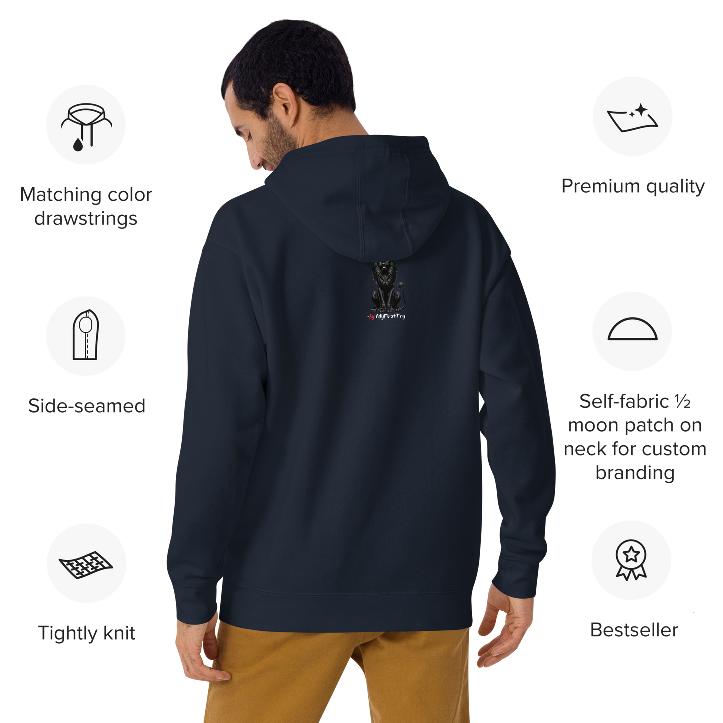 Unisex Premium Hoodie | Honey Badger - F#ck Regrets